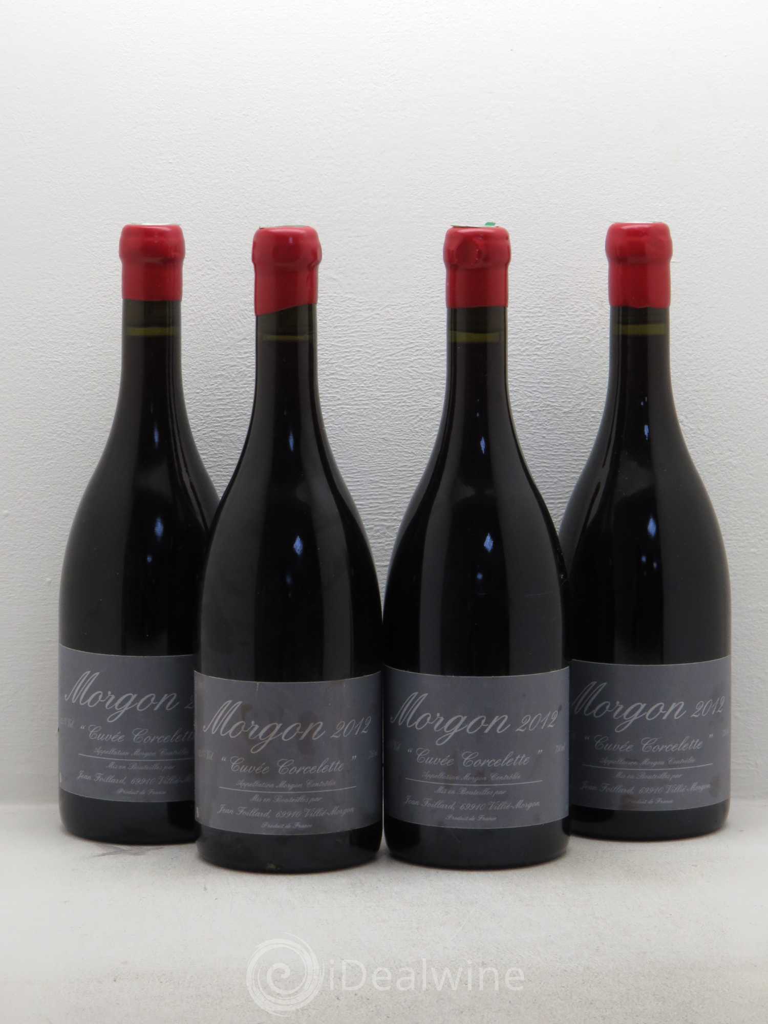Morgon Corcelette Jean Foillard 2012 - Lot de 4 bouteilles - 0