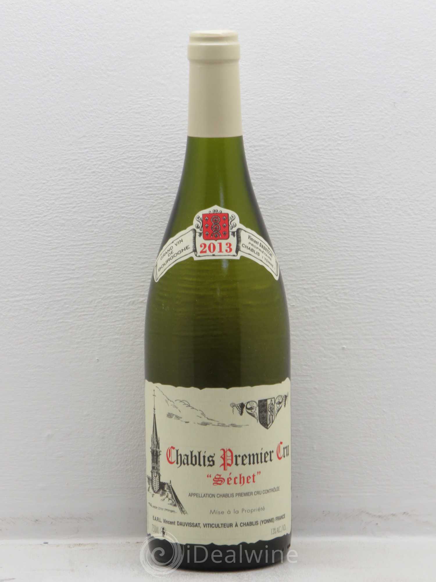 Chablis 1er Cru Séchet Vincent Dauvissat (Domaine) 2013 - Lot de 1 bouteille - 0