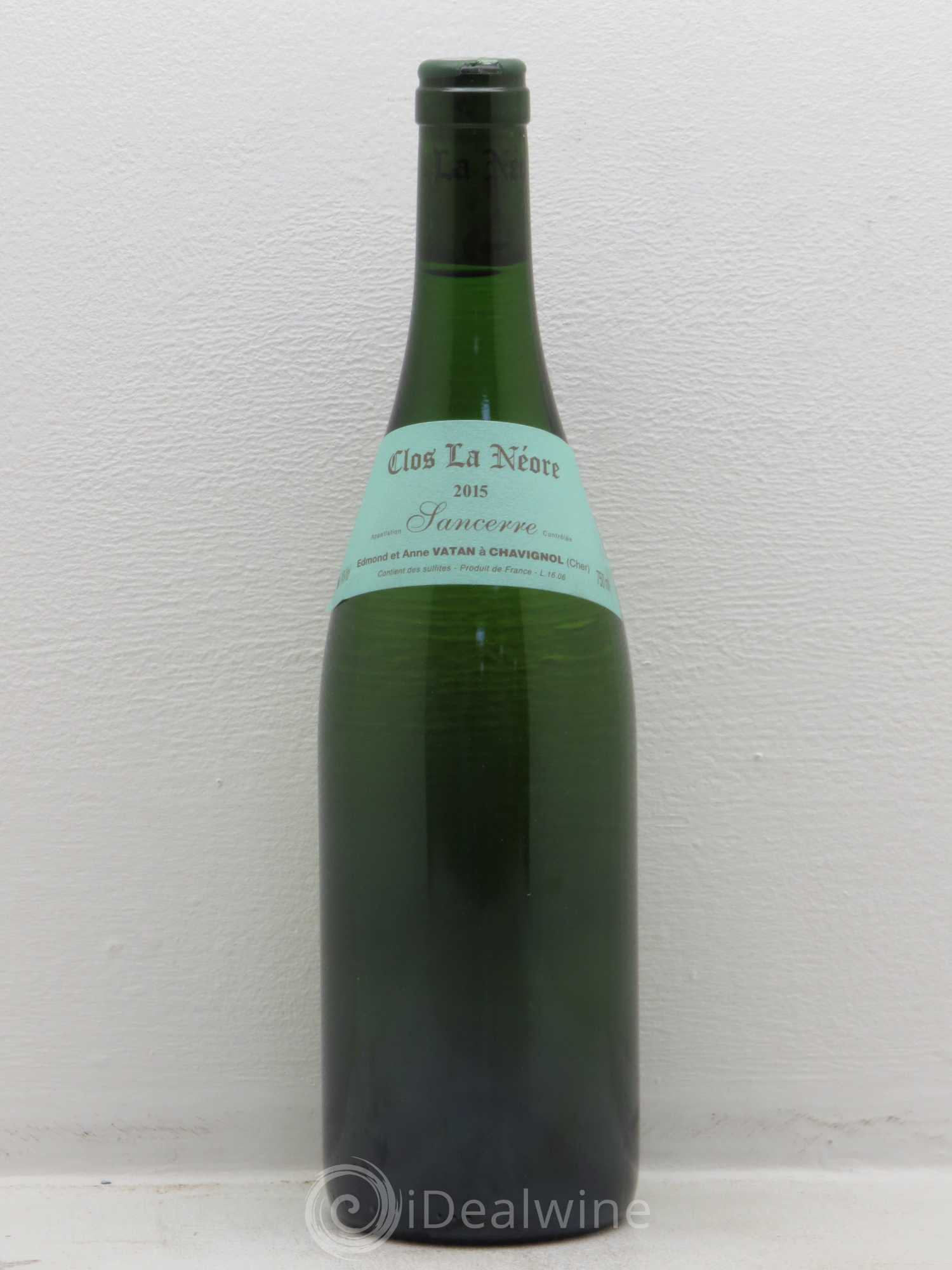 Sancerre Clos la Neore Edmond Vatan 2015 - Lot de 1 bouteille - 0