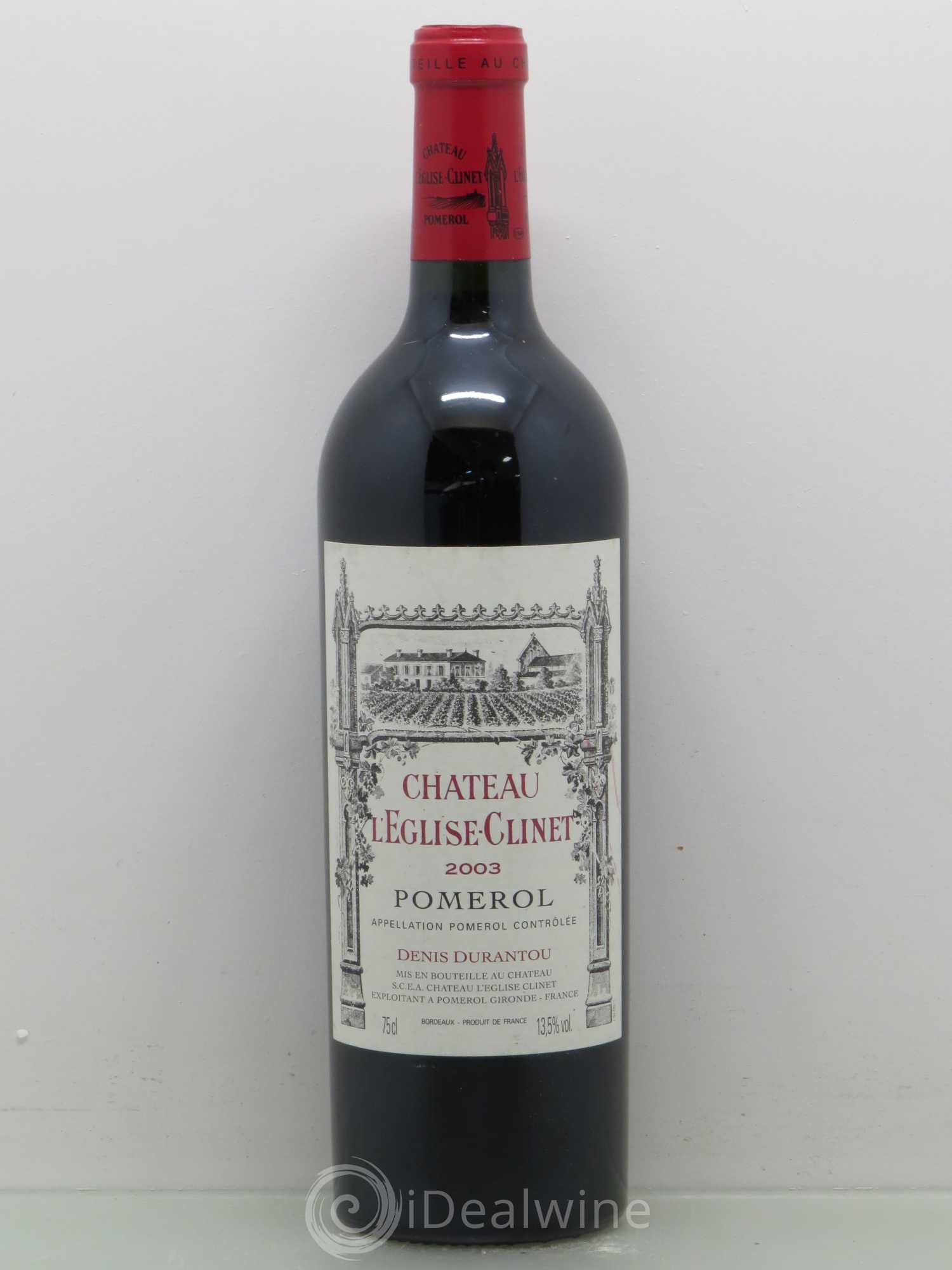 Château l' Église Clinet 2003 - Lot de 1 bouteille - 0