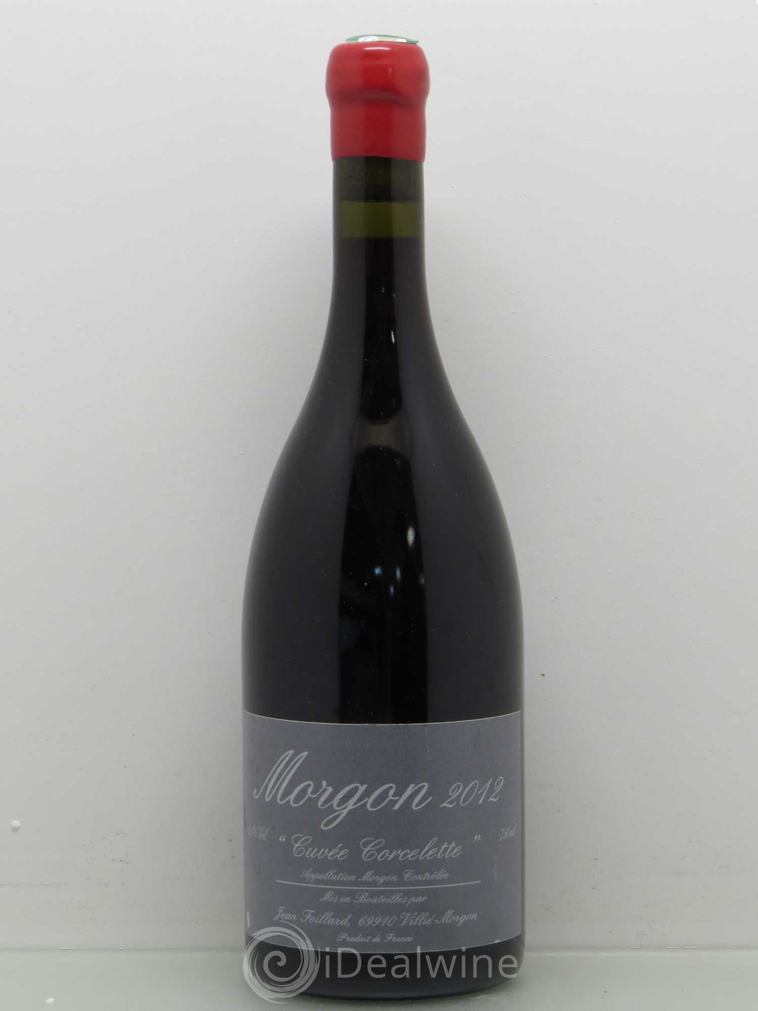 Morgon Corcelette Jean Foillard 2012 - Lot de 1 bouteille - 0