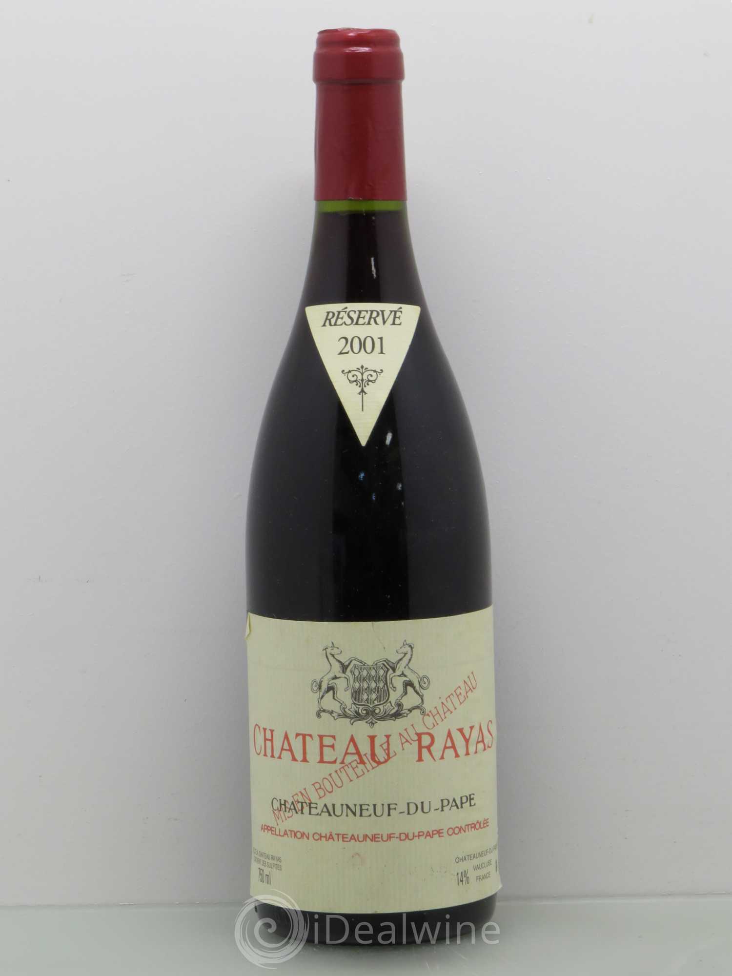 Châteauneuf-du-Pape Château Rayas Emmanuel Reynaud 2001 - Lot de 1 bouteille - 0