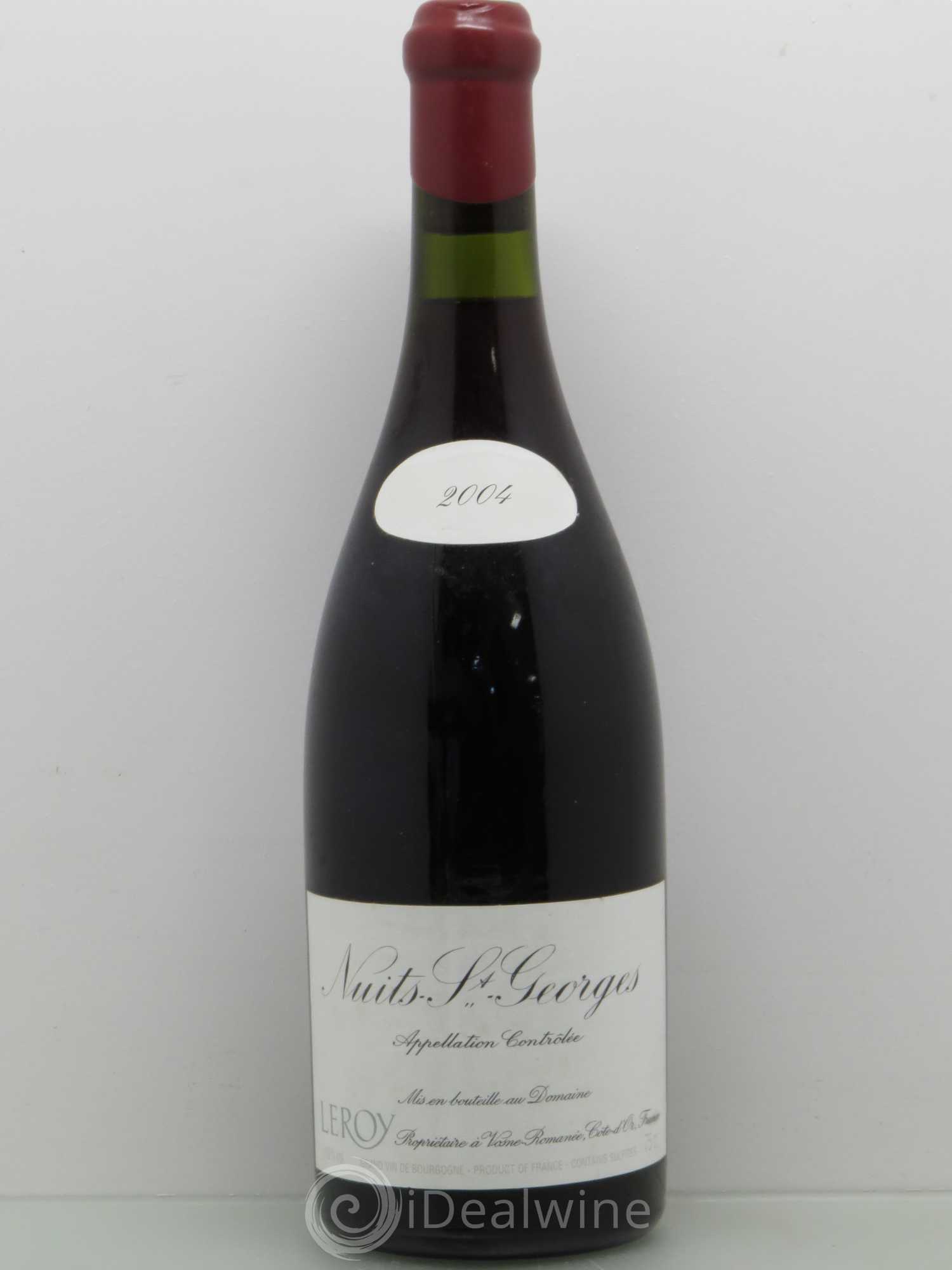 Nuits-Saint-Georges Leroy (Domaine) 2004 - Lot de 1 bouteille - 0