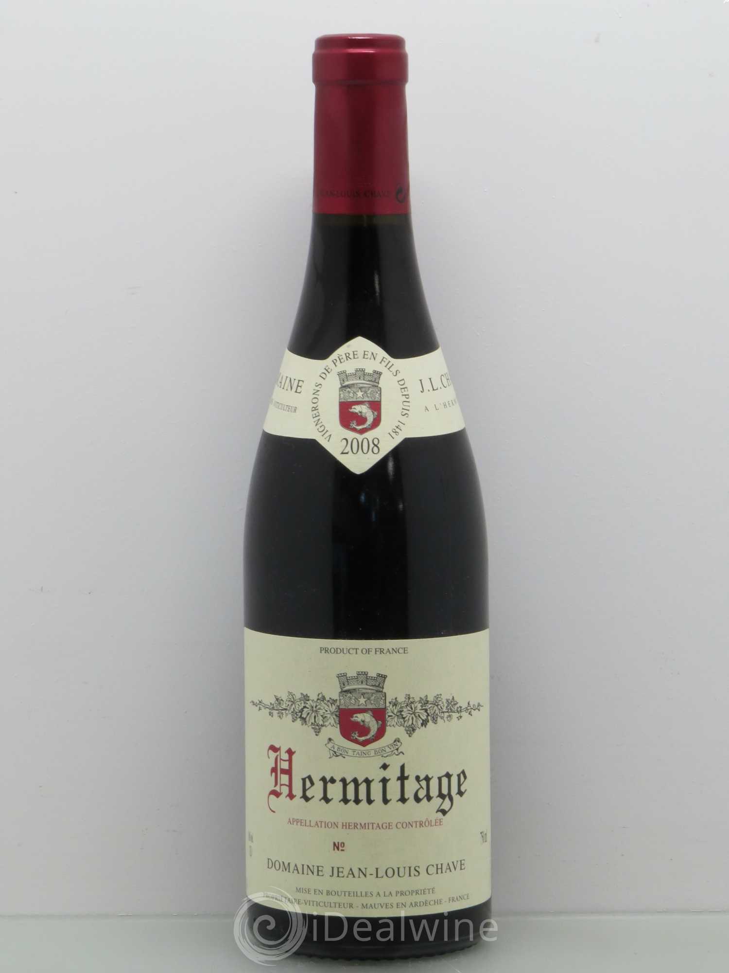 Hermitage Jean-Louis Chave 2008 - Lot de 1 bouteille - 0