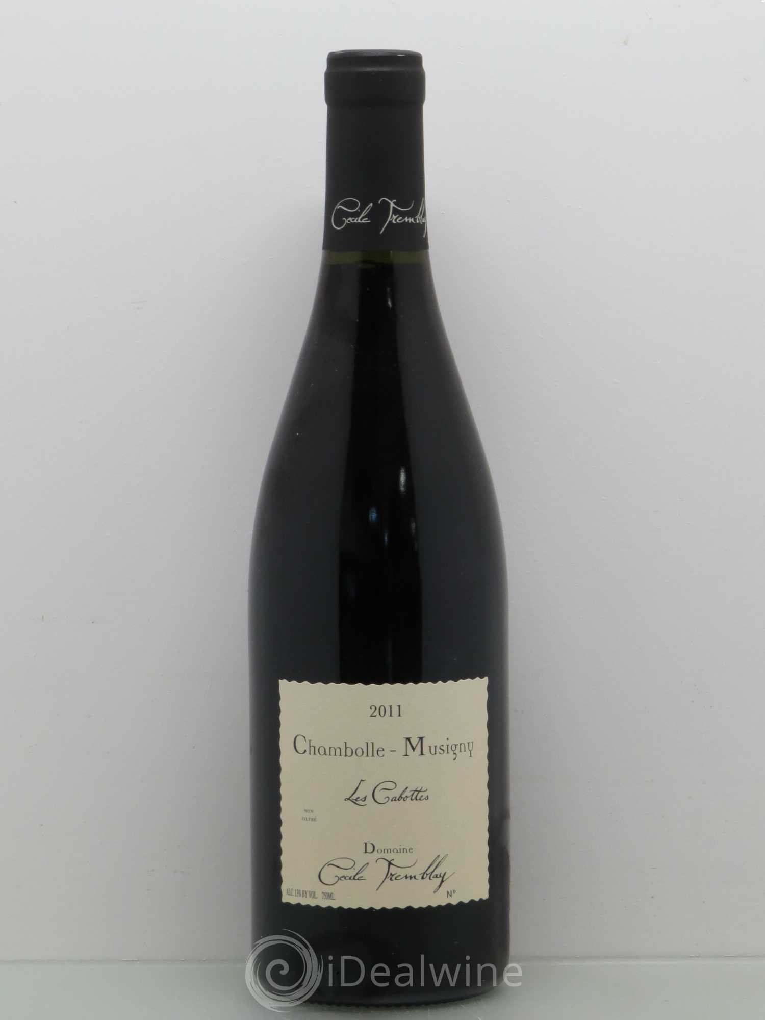 Chambolle-Musigny Les Cabottes Cécile Tremblay 2011 - Lot de 1 bouteille - 0