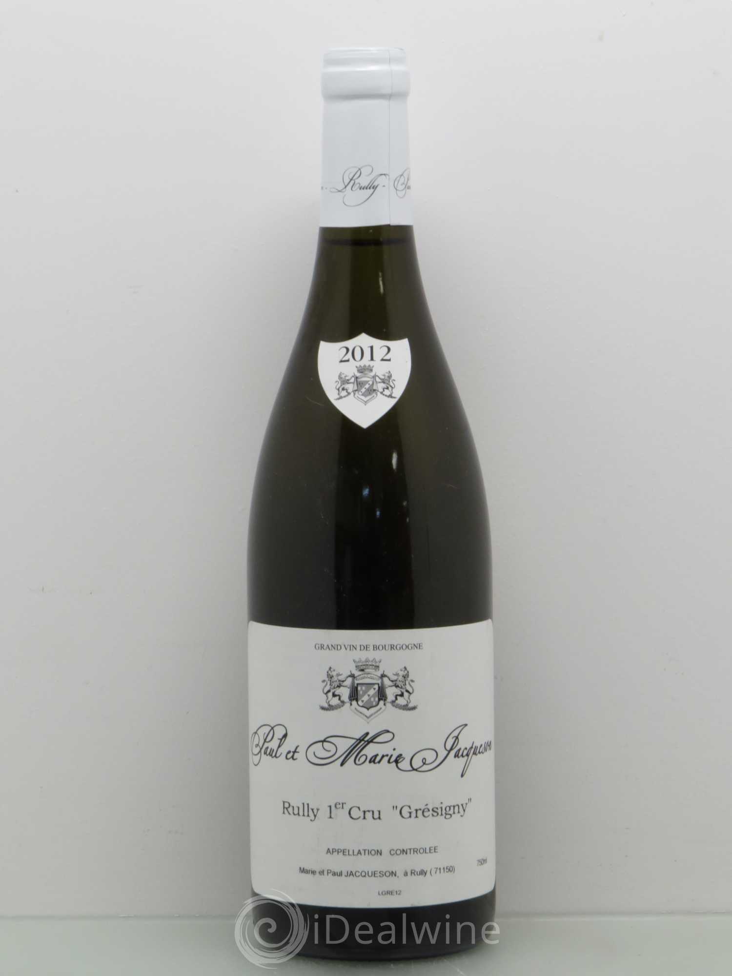 Rully 1er Cru Gresigny Jacquesson 2012 - Posten von 1 Flasche - 0