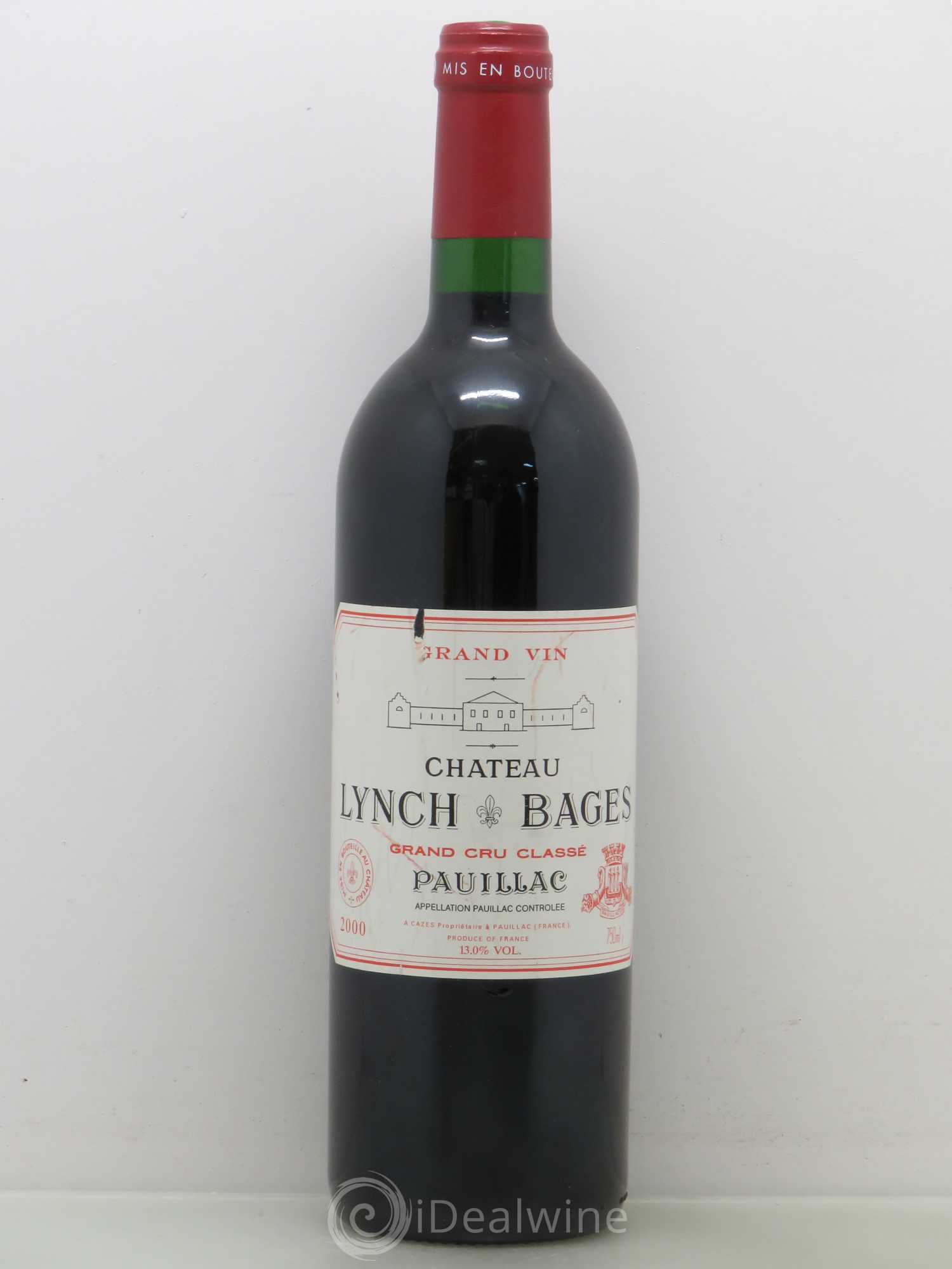 Château Lynch Bages 5ème Grand Cru Classé 2000 - Lot de 1 bouteille - 0