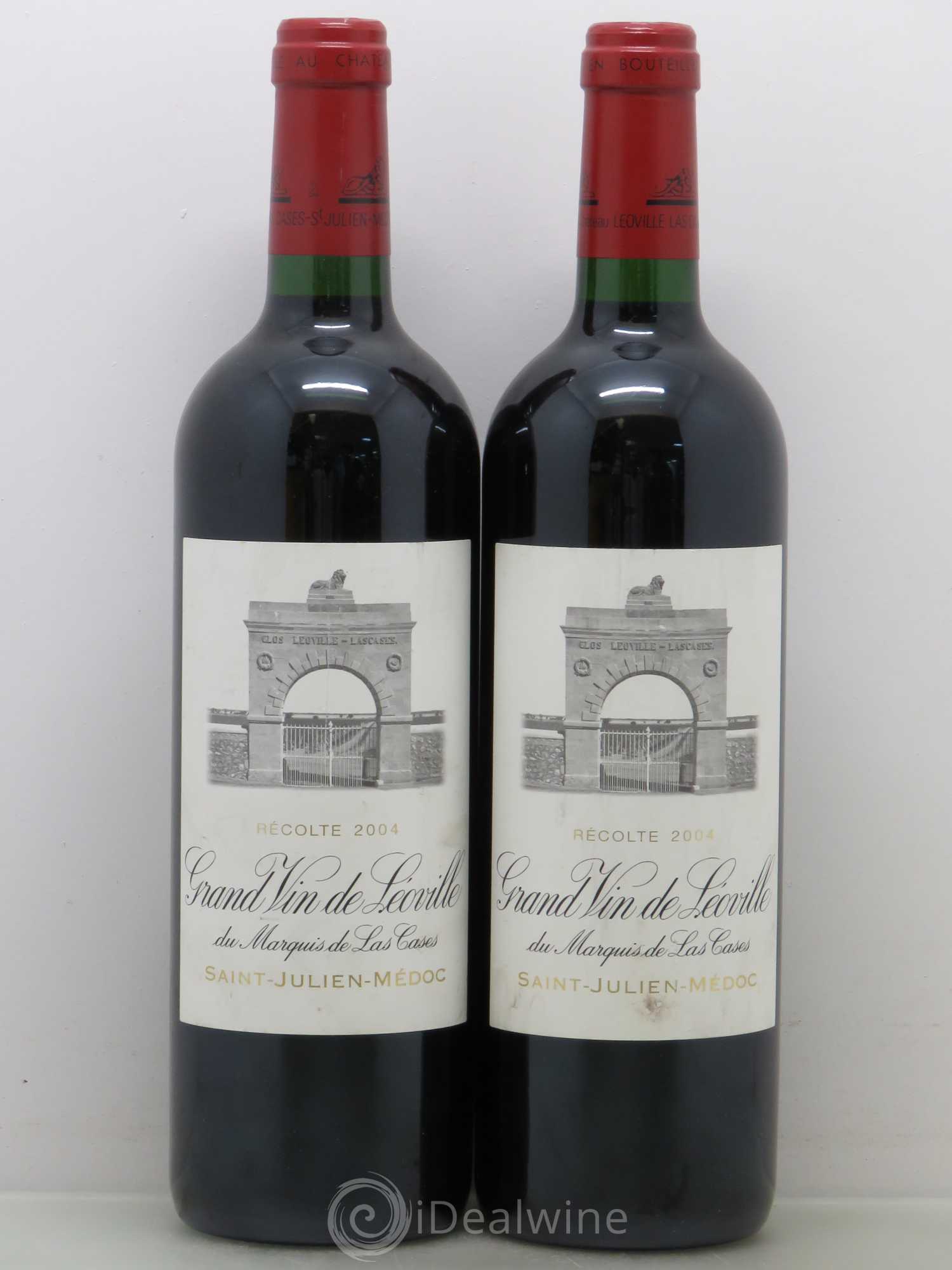 Château Léoville Las Cases 2ème Grand Cru Classé 2004 - Lot de 2 bouteilles - 0