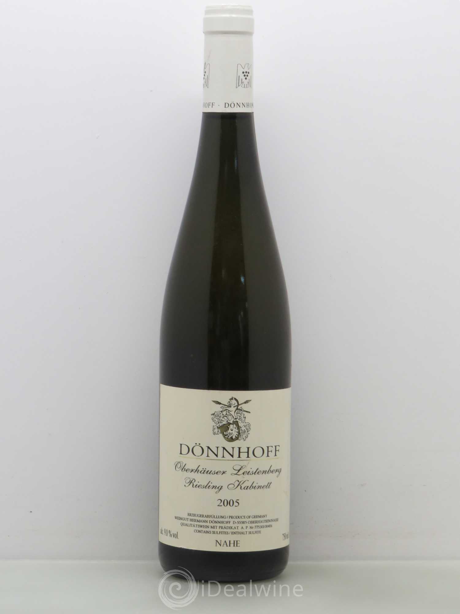 Riesling Donnhoff Oberhauser Leistenberg Kabinett 2005 - Posten von 1 Flasche - 0