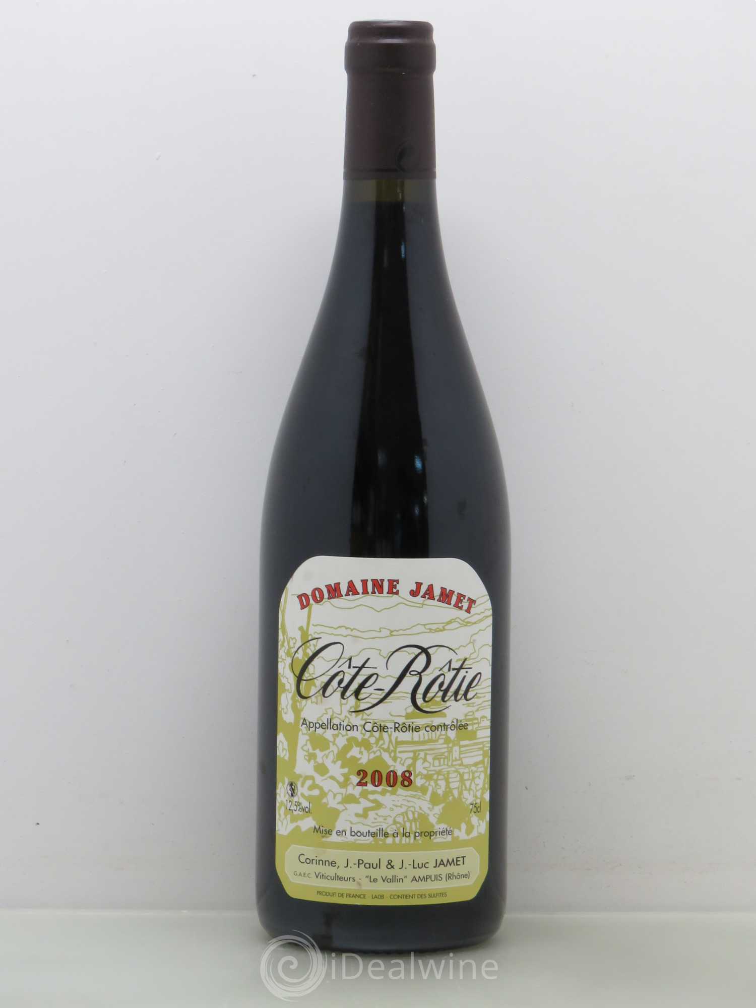 Côte-Rôtie Jamet (Domaine) 2008 - Lot de 1 bouteille - 0