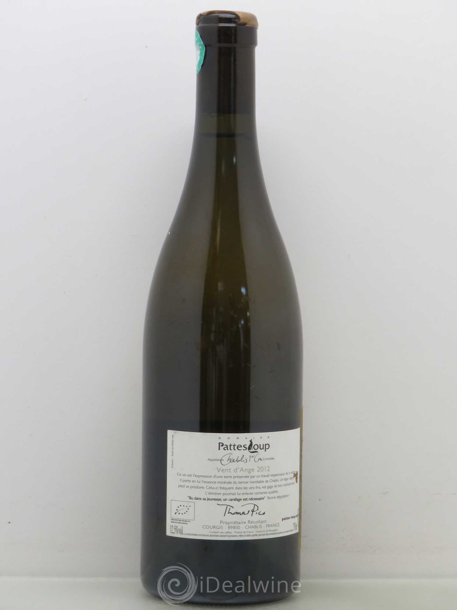 Chablis 1er Cru Beauregard Pattes Loup (Domaine) 2012 - Lot de 1 bouteille - 1