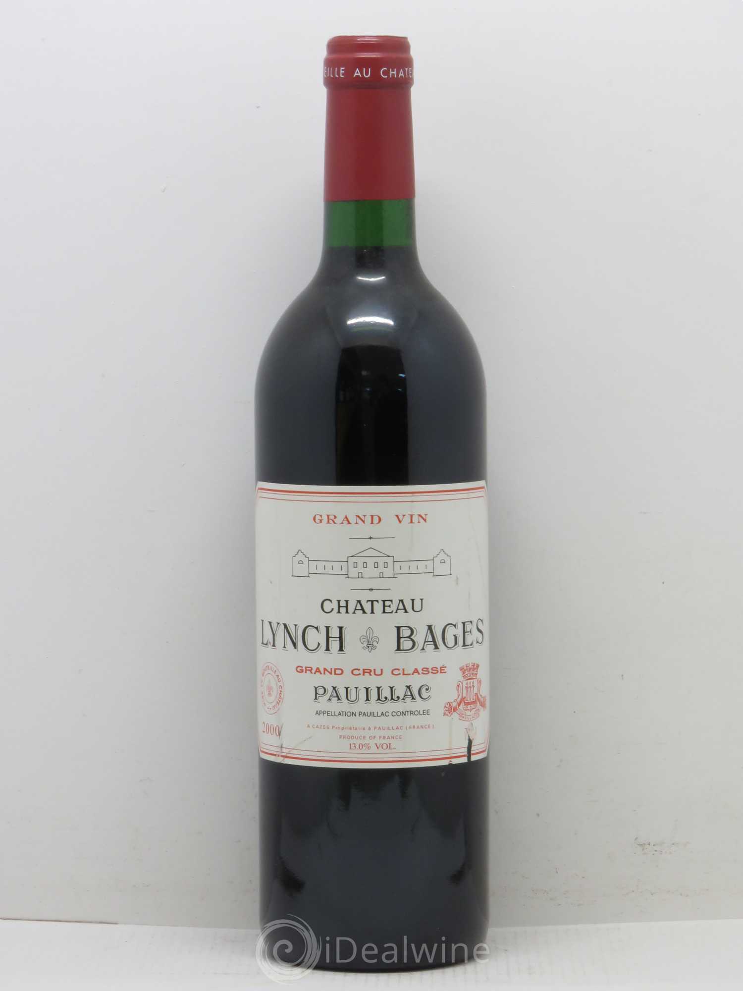 Château Lynch Bages 5ème Grand Cru Classé 2000 - Lot de 1 bouteille - 0