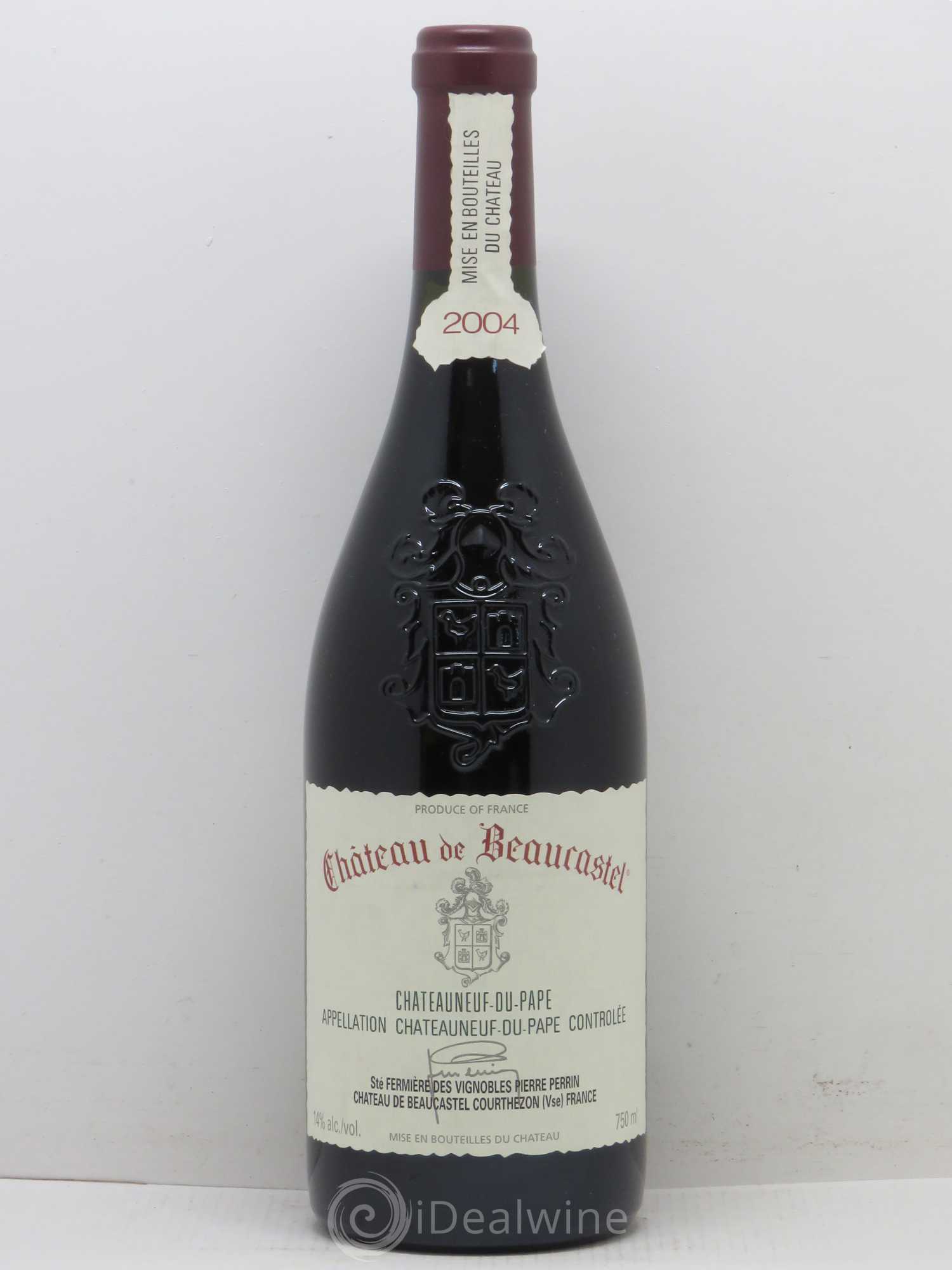 Châteauneuf-du-Pape Château de Beaucastel Famille Perrin 2004 - Lot de 1 bouteille - 0