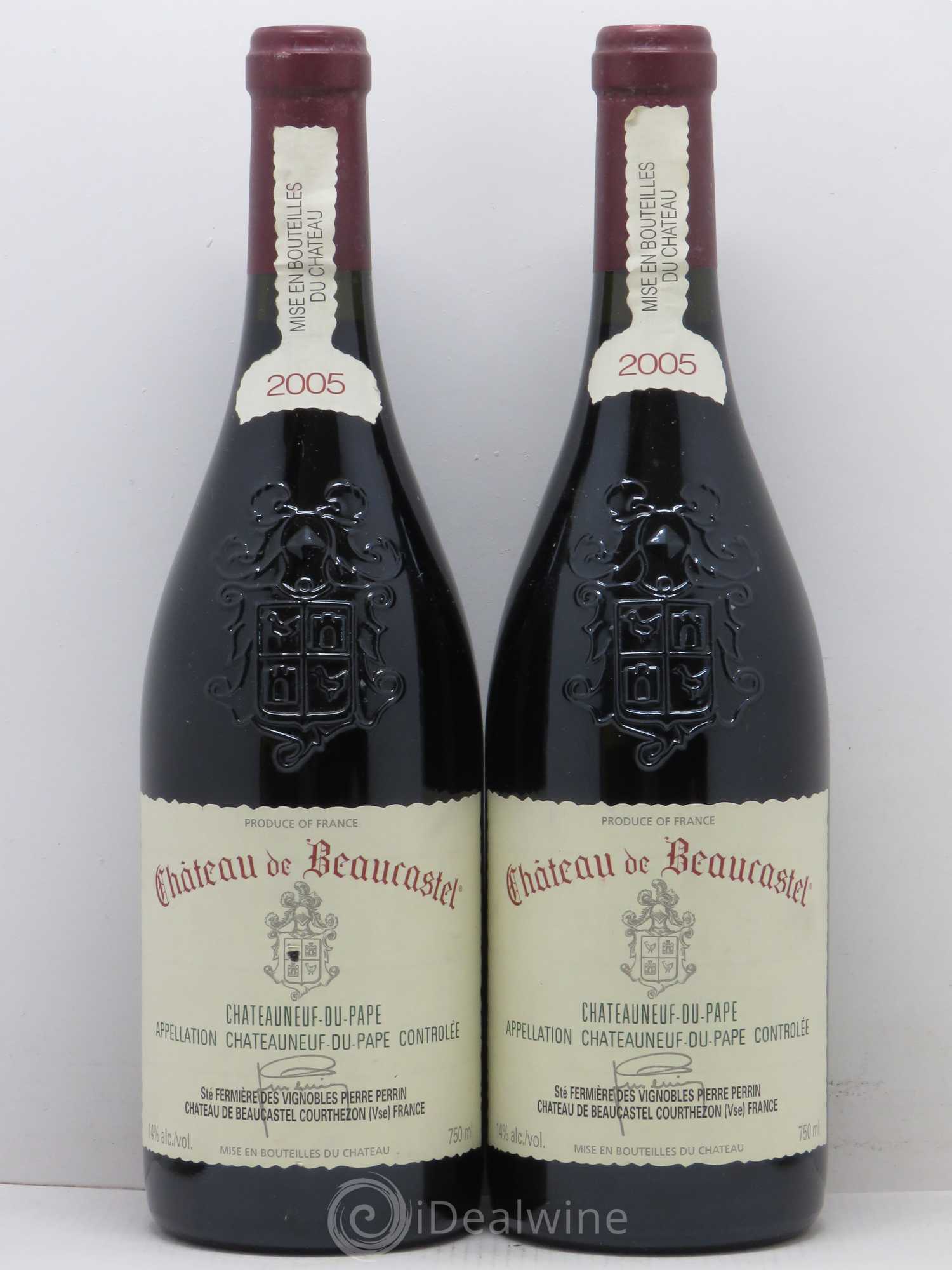 Châteauneuf-du-Pape Château de Beaucastel Famille Perrin 2005 - Lot de 2 bouteilles - 0