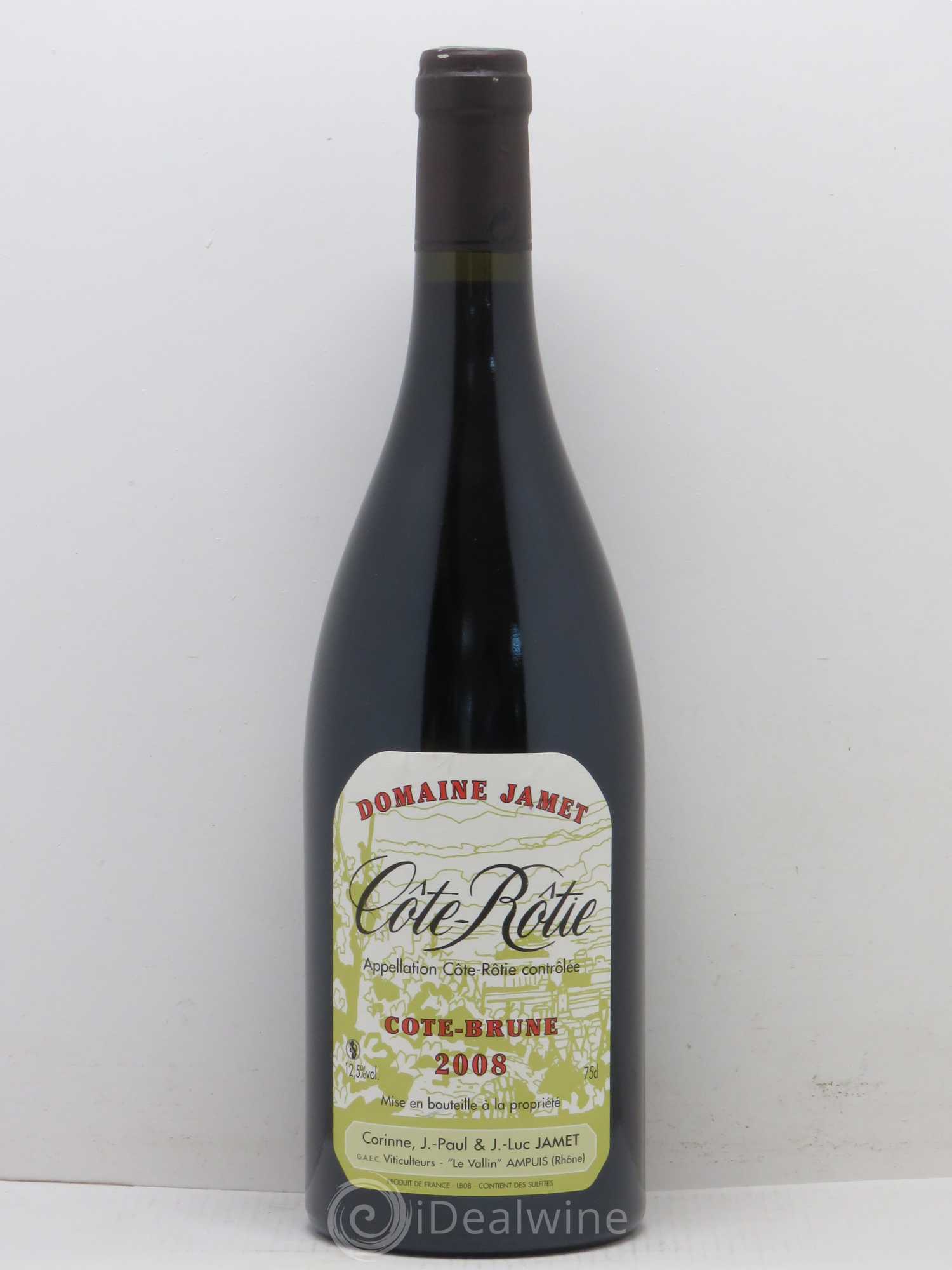 Côte-Rôtie Côte Brune Jamet (Domaine) 2008 - Lot de 1 bouteille - 0