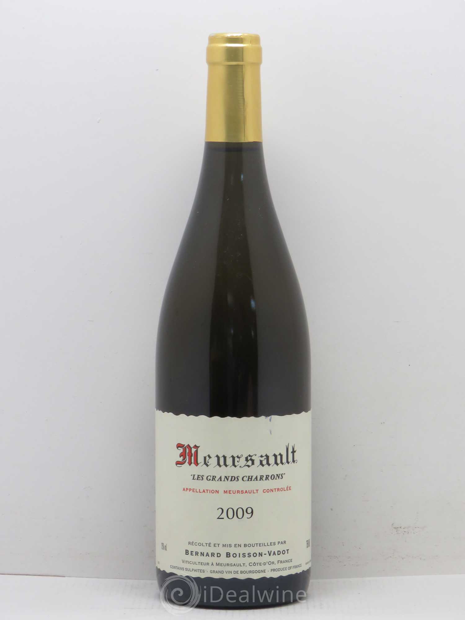 Meursault Les Grands Charrons Boisson-Vadot (Domaine) 2009 - Lot de 1 bouteille - 0