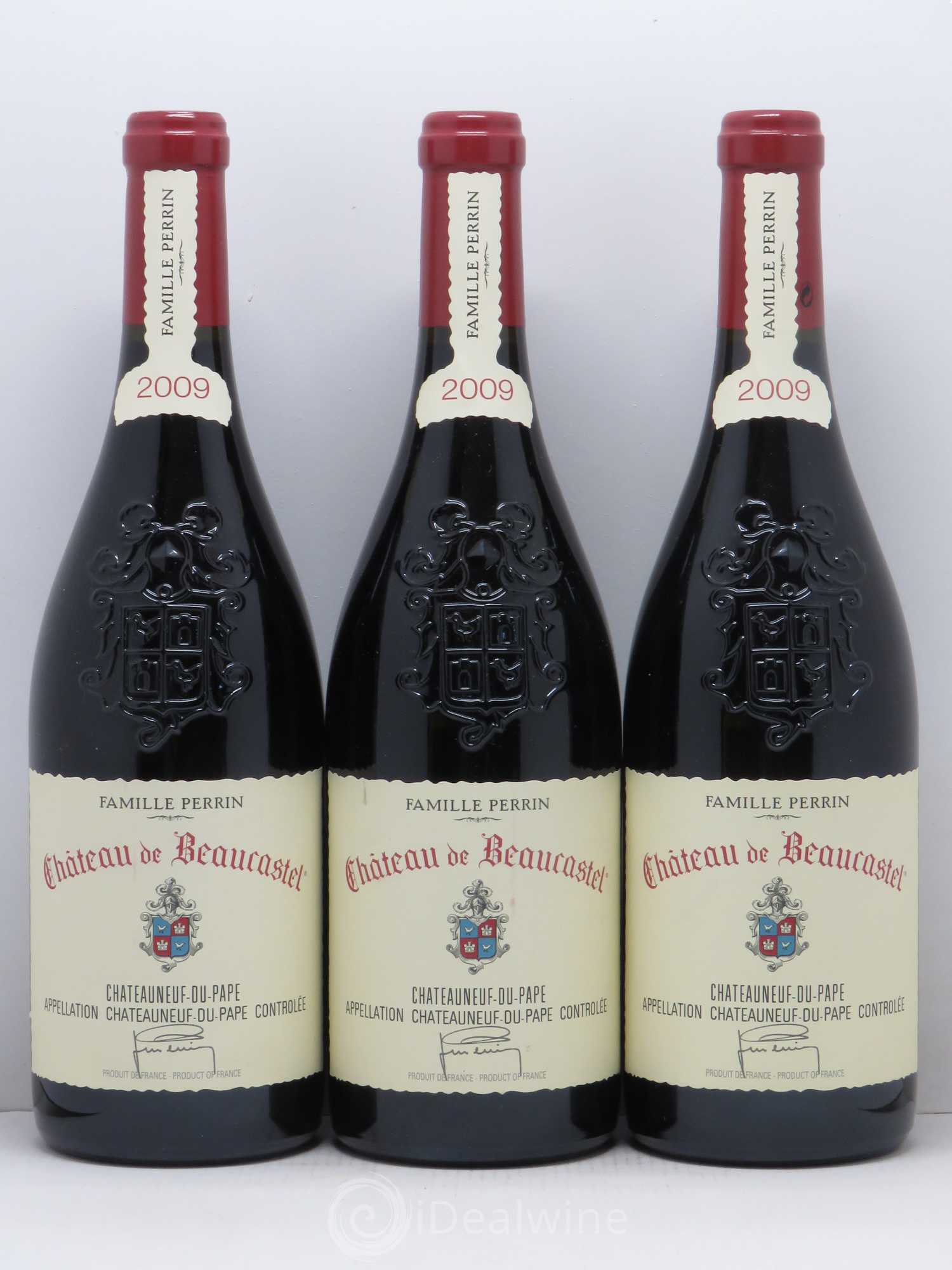 Châteauneuf-du-Pape Château de Beaucastel Famille Perrin 2009 - Lot de 3 bouteilles - 0