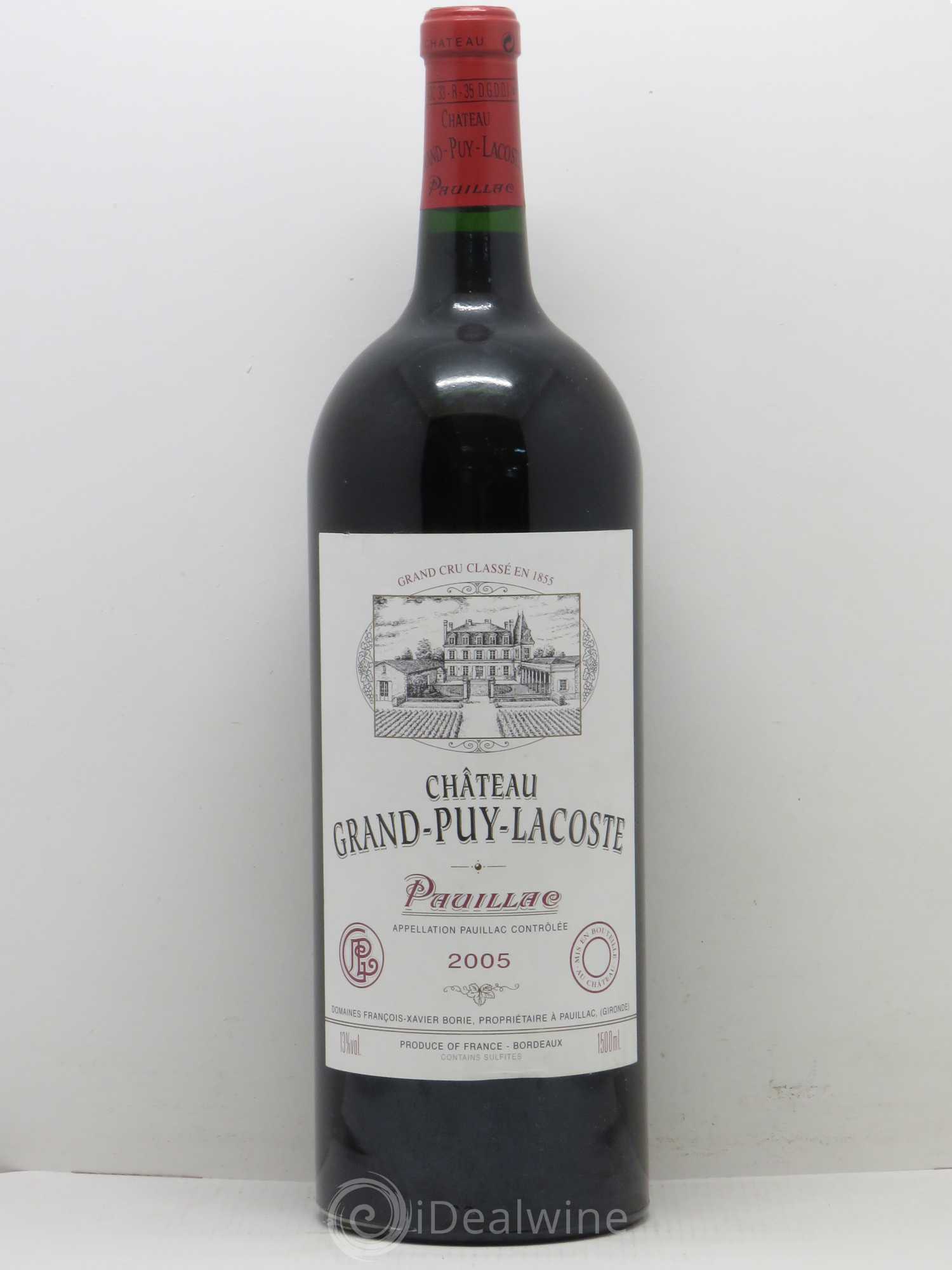 Château Grand Puy Lacoste 5ème Grand Cru Classé 2005 - Lot de 1 magnum - 0