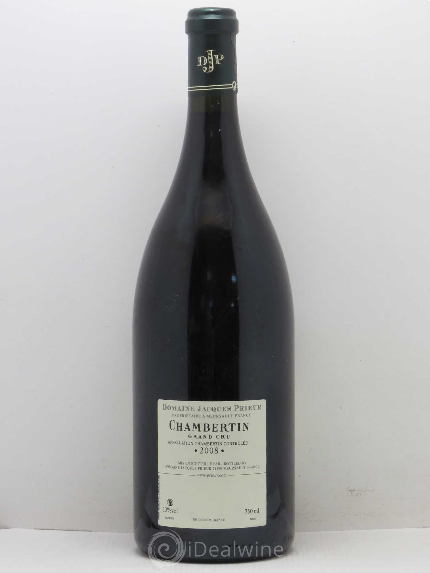 Chambertin Grand Cru Jacques Prieur (Domaine) 2008 - Lot de 1 magnum - 1