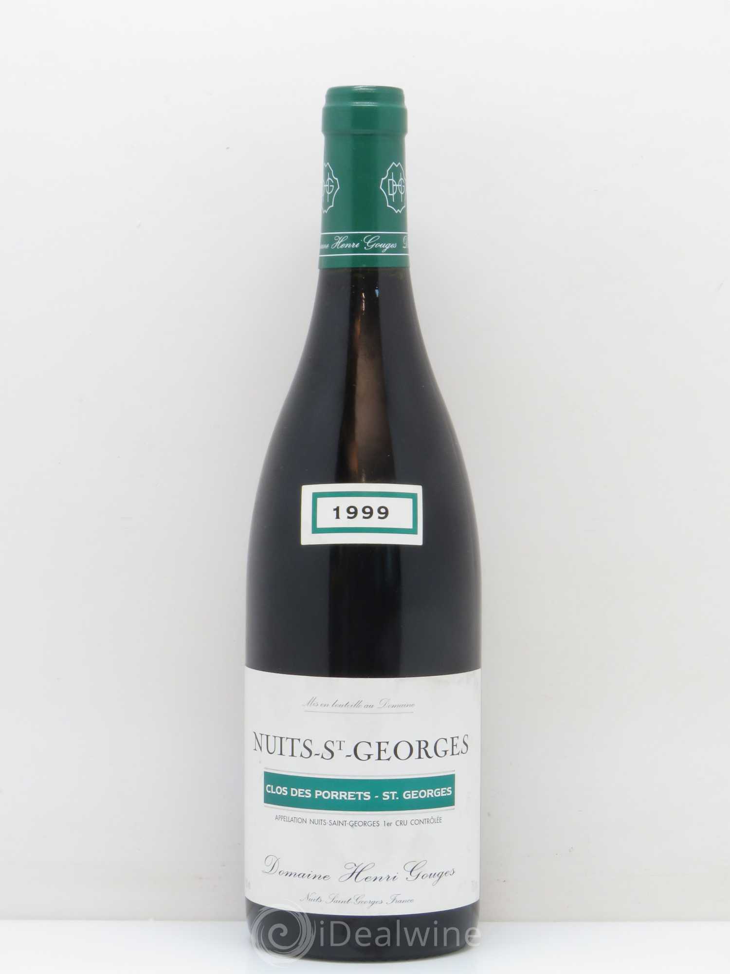 Nuits-Saint-Georges 1er Cru Clos des Porrets St Georges Henri Gouges 1999 - Posten von 1 Flasche - 0