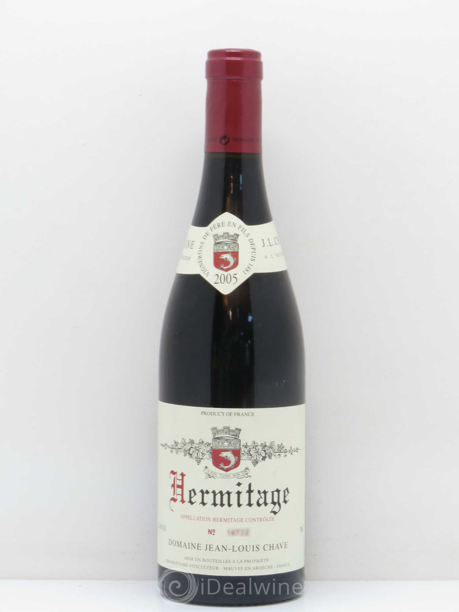 Hermitage Jean-Louis Chave 2005 - Lot de 1 bouteille - 0