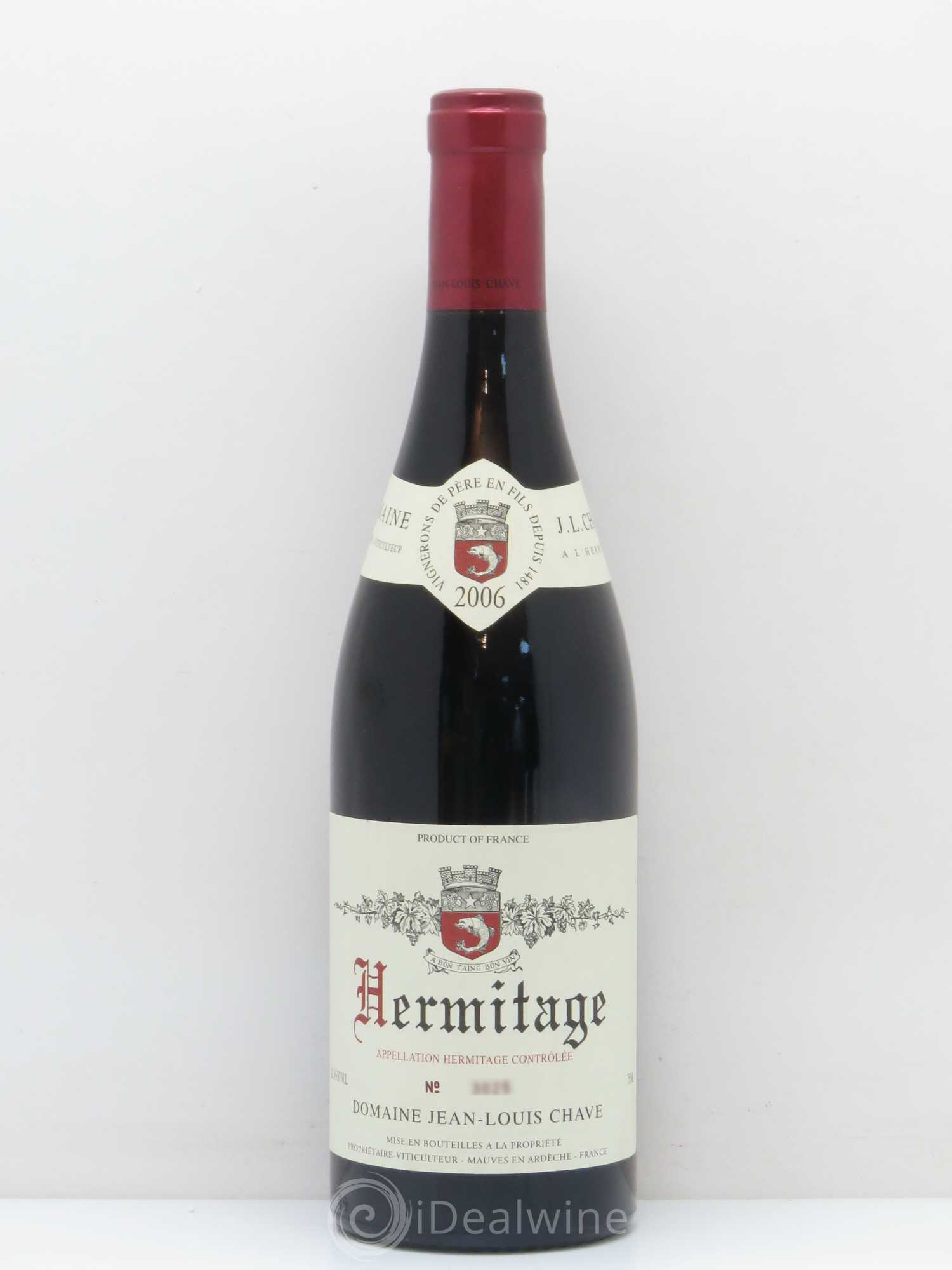 Hermitage Jean-Louis Chave 2006 - Lot de 1 bouteille - 0