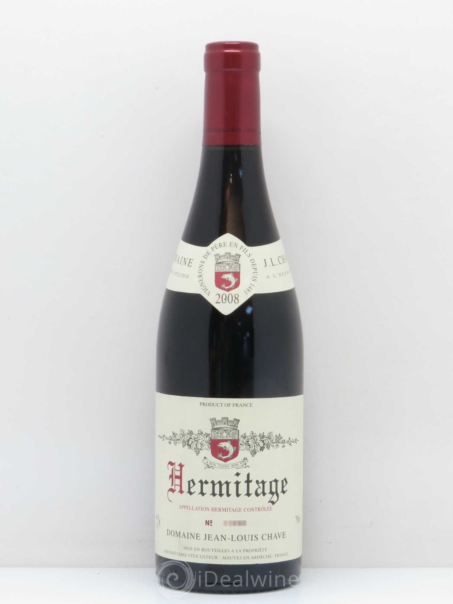 Hermitage Jean-Louis Chave 2008 - Lot de 1 bouteille - 0