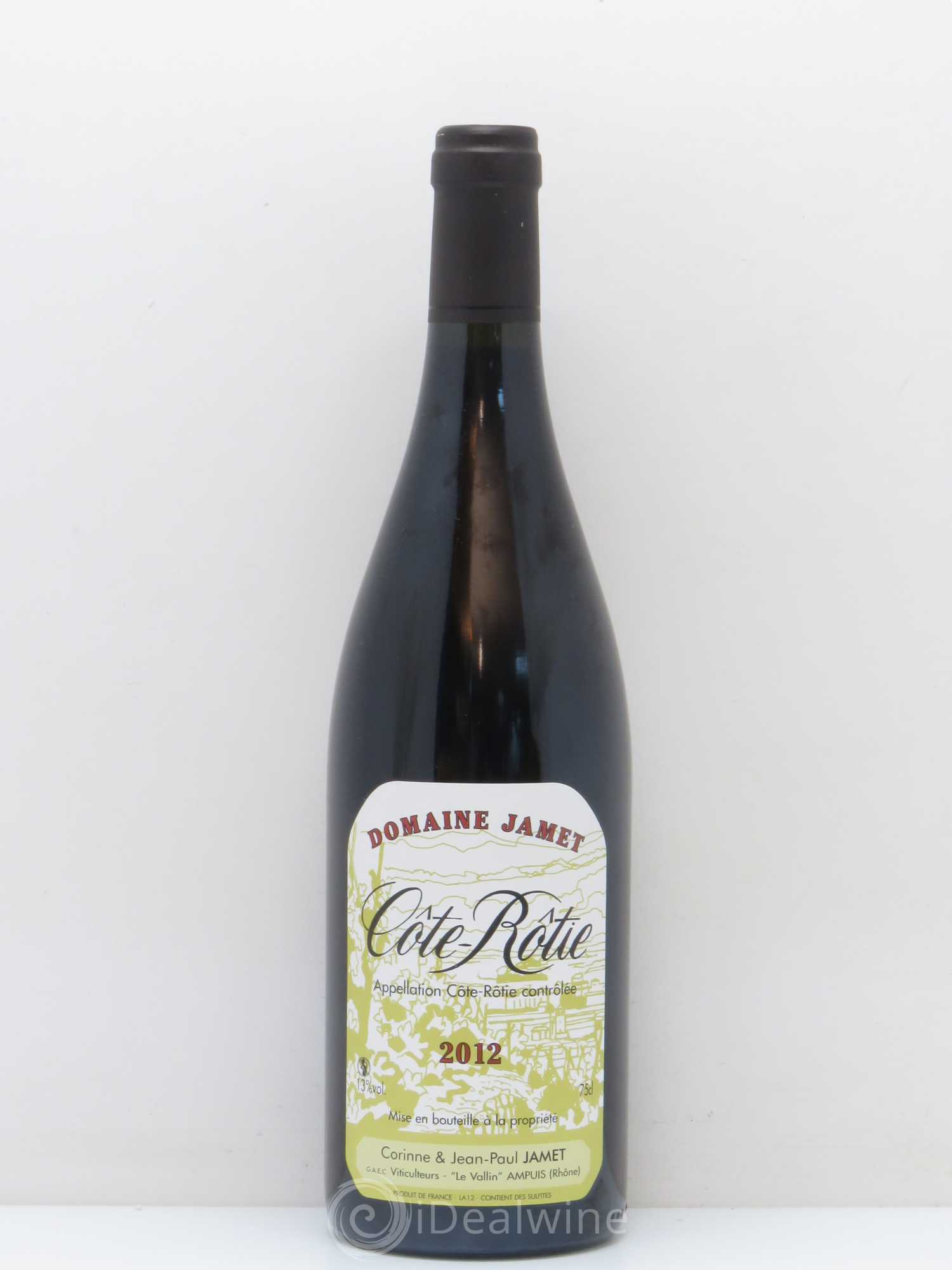 Côte-Rôtie Jamet (Domaine) 2012 - Lot de 1 bouteille - 0