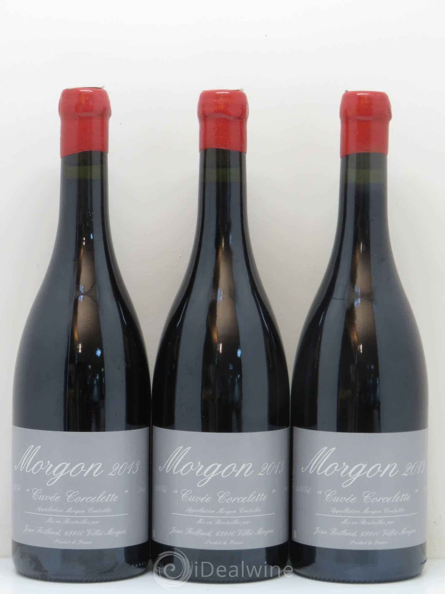 Morgon Corcelette Jean Foillard 2013 - Lot de 3 bouteilles - 0