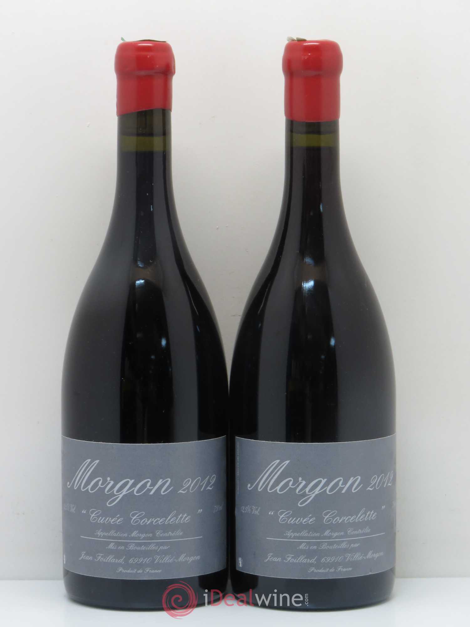 Morgon Corcelette Jean Foillard 2012 - Lot de 2 bouteilles - 0