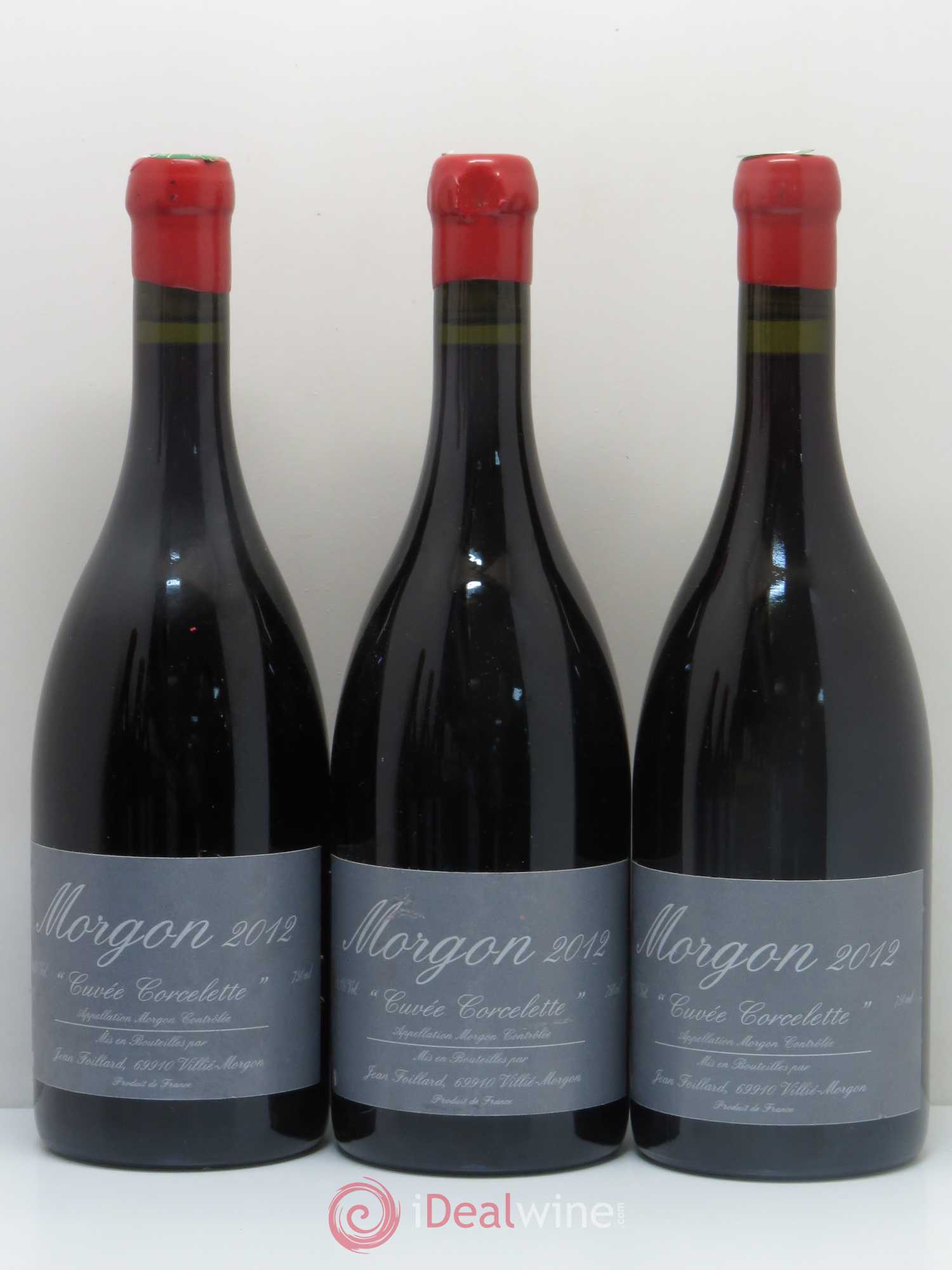 Morgon Corcelette Jean Foillard 2012 - Lot de 6 bouteilles - 1