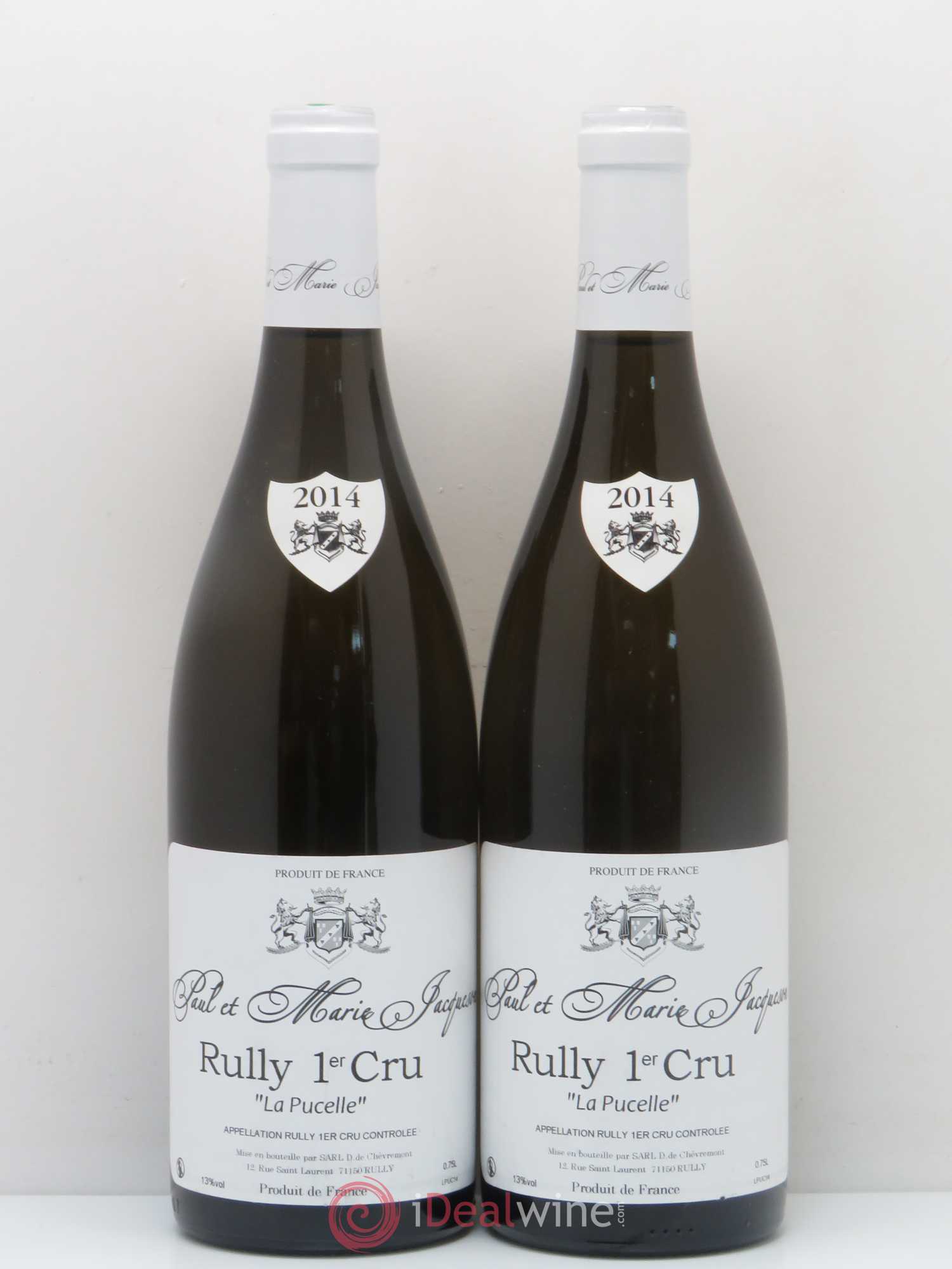 Rully 1er Cru La Pucelle Paul & Marie Jacqueson 2014 - Lot de 2 bouteilles - 0
