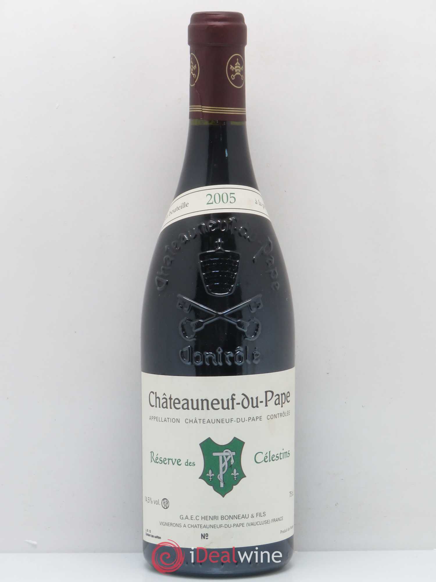 Châteauneuf-du-Pape Réserve des Célestins Henri Bonneau & Fils 2005 - Lot de 1 bouteille - 0