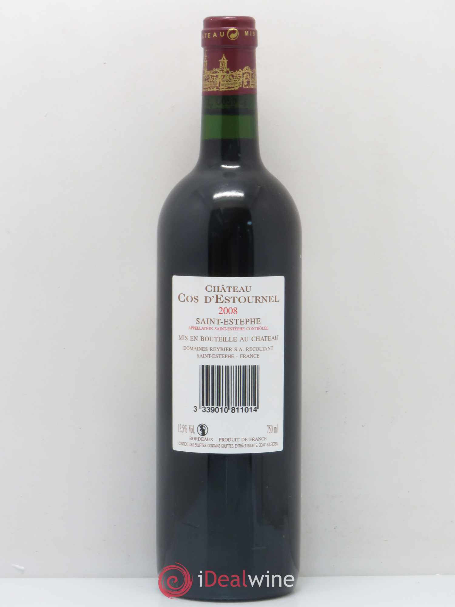 Cos d'Estournel 2ème Grand Cru Classé 2008 - Lot de 1 bouteille - 1
