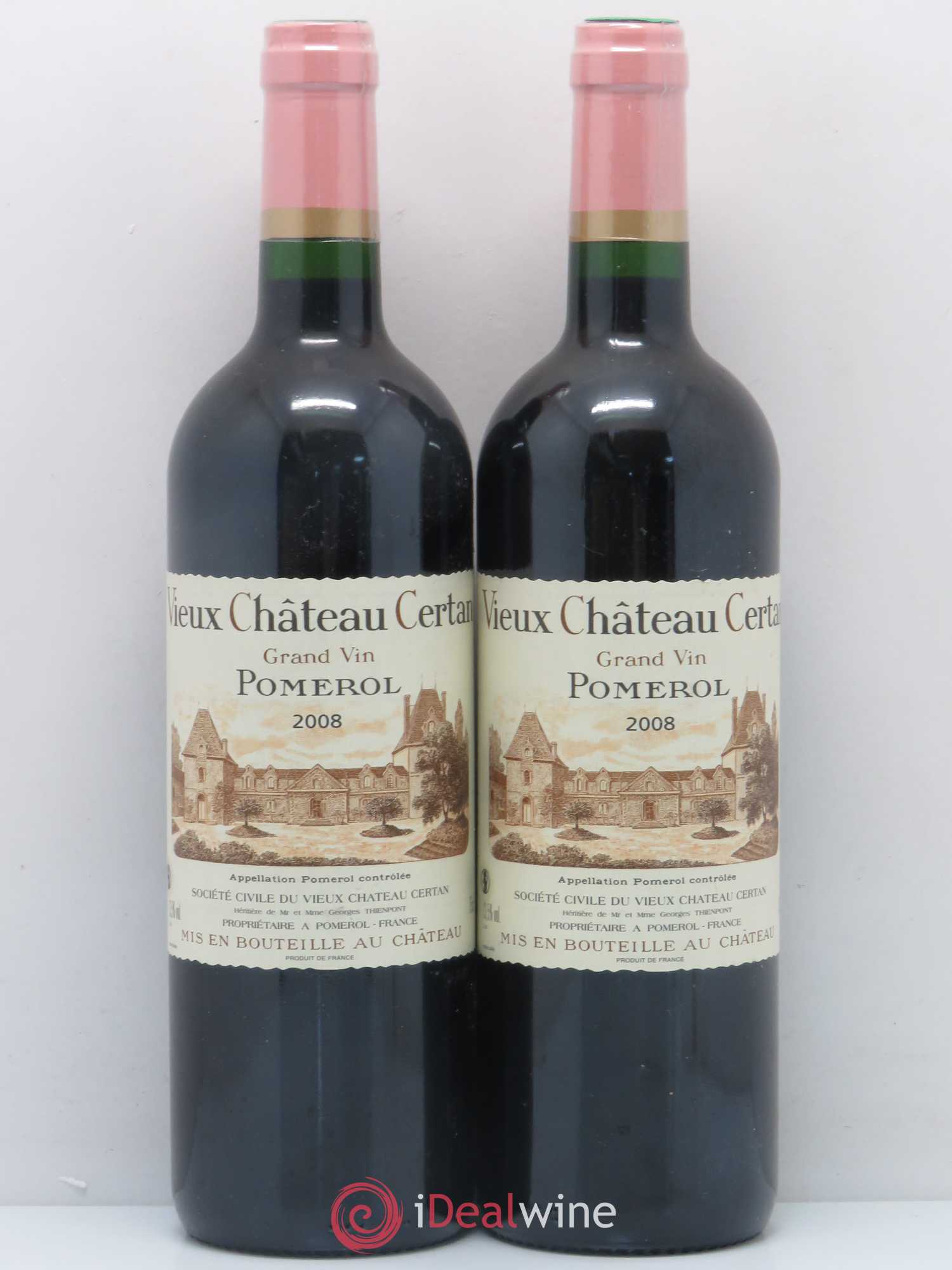 Vieux Château Certan 2008 - Lot de 2 bouteilles - 0