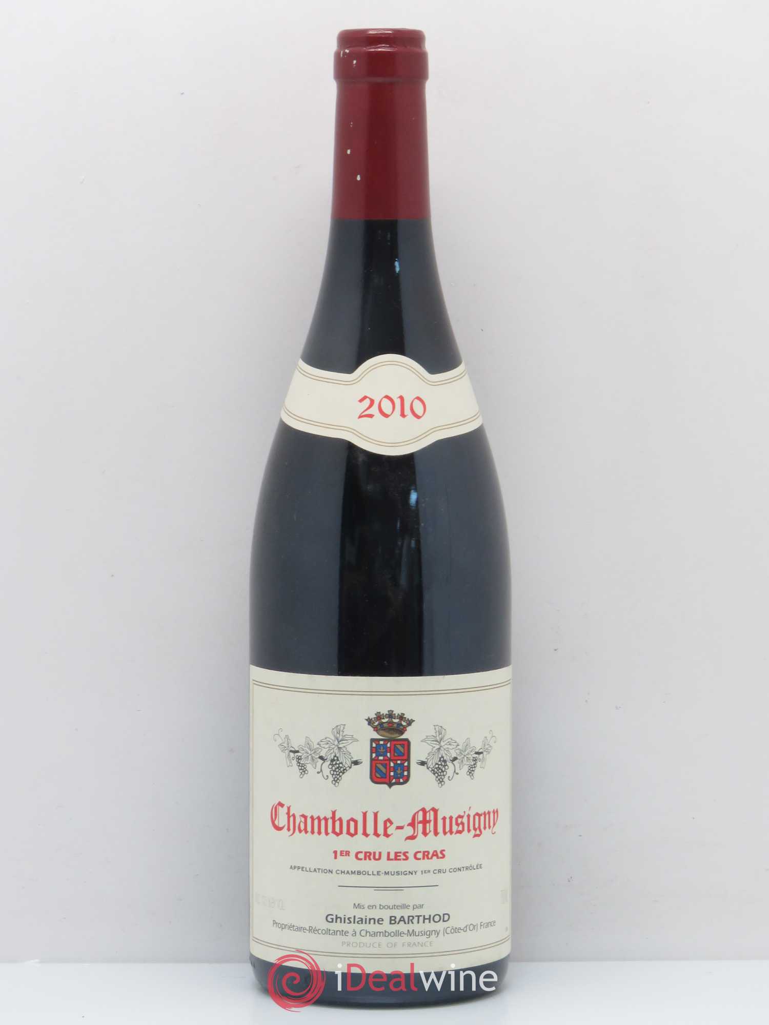 Chambolle-Musigny 1er Cru Les Cras Ghislaine Barthod 2010 - Lot de 1 bouteille - 0