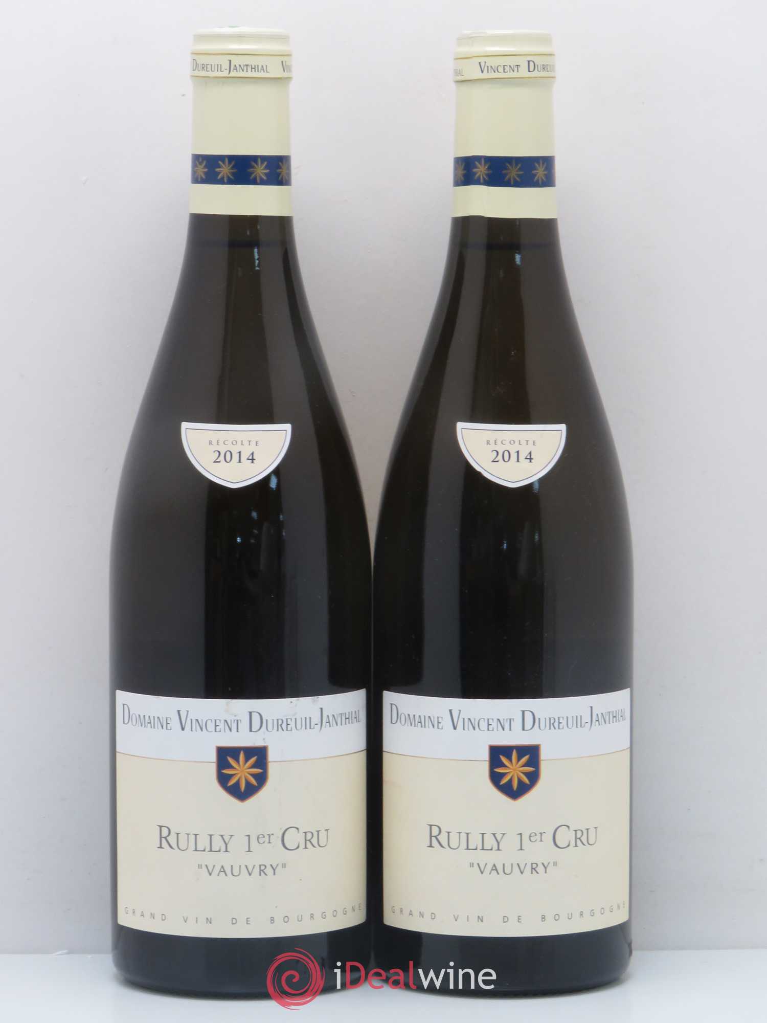 Rully 1er Cru Vauvry Vincent Dureuil-Janthial 2014 - Lot de 2 bouteilles - 0