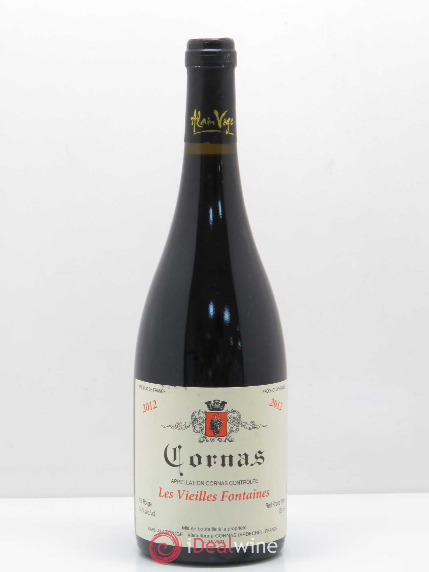 Cornas Les Vieilles Fontaines Alain Voge (Domaine) 2012 - Lot de 1 bouteille - 0