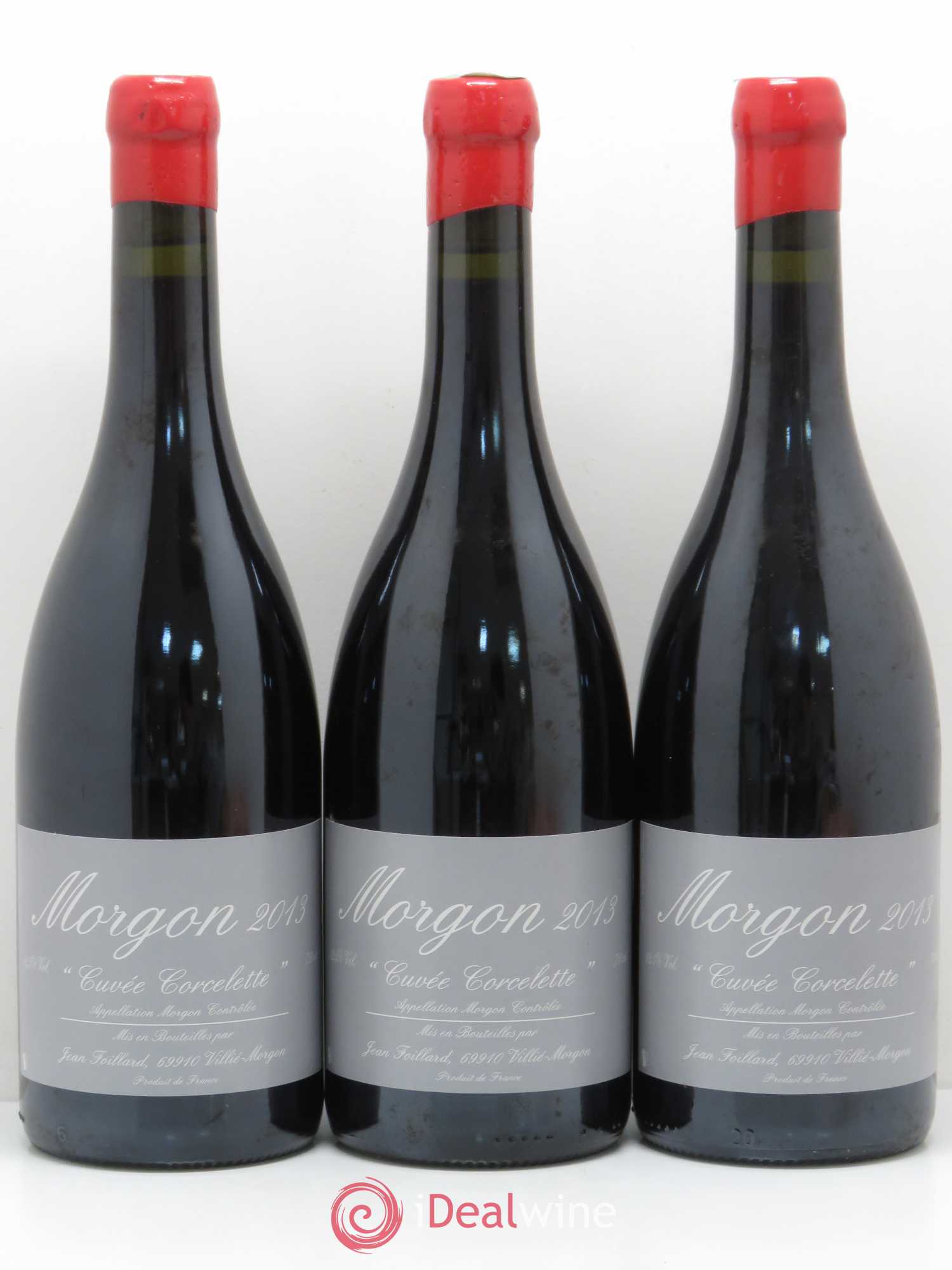 Morgon Corcelette Jean Foillard 2013 - Lot de 3 bouteilles - 0