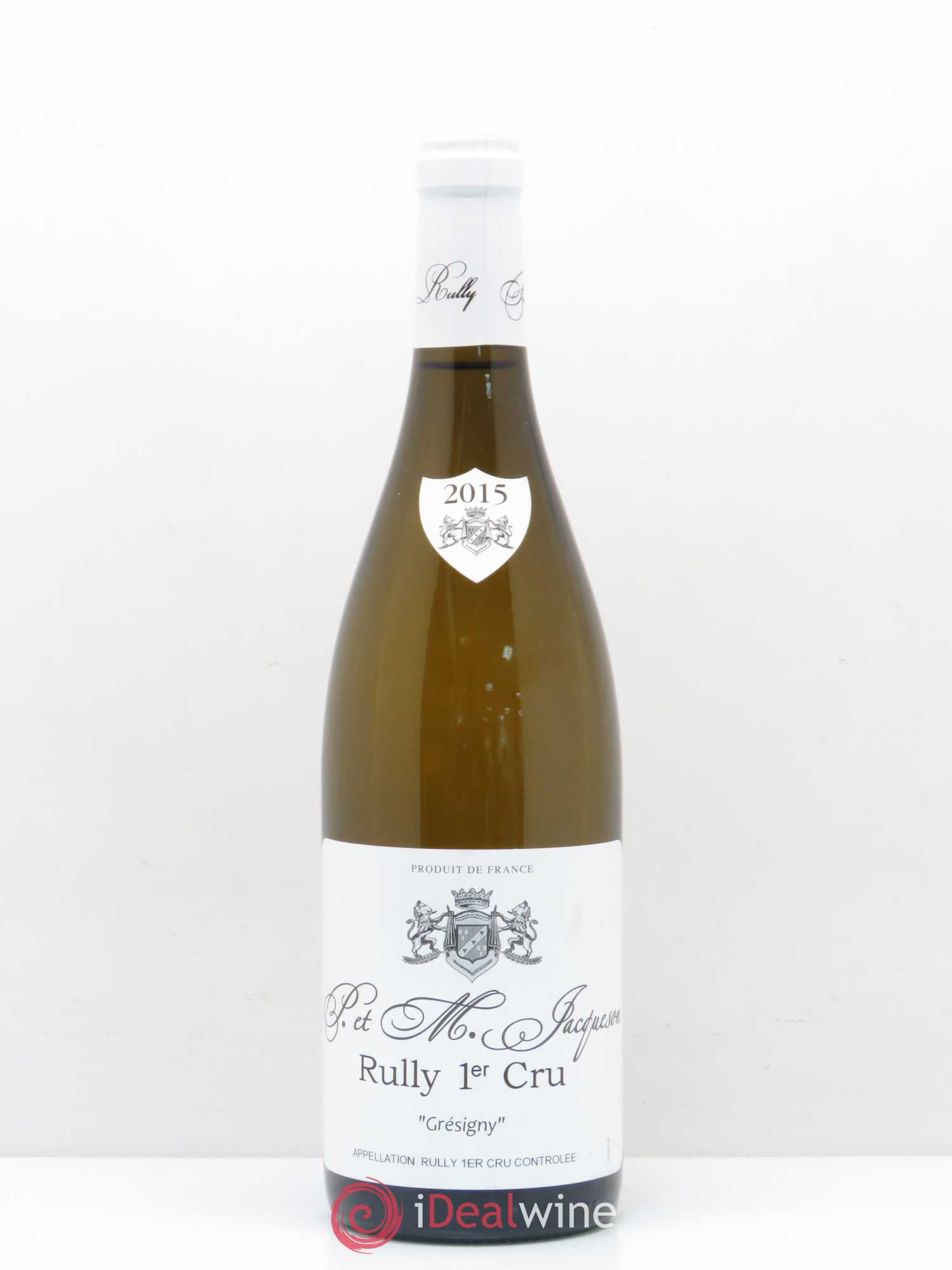 Rully 1er Cru Grésigny Paul & Marie Jacqueson 2015 - Lot de 1 bouteille - 0