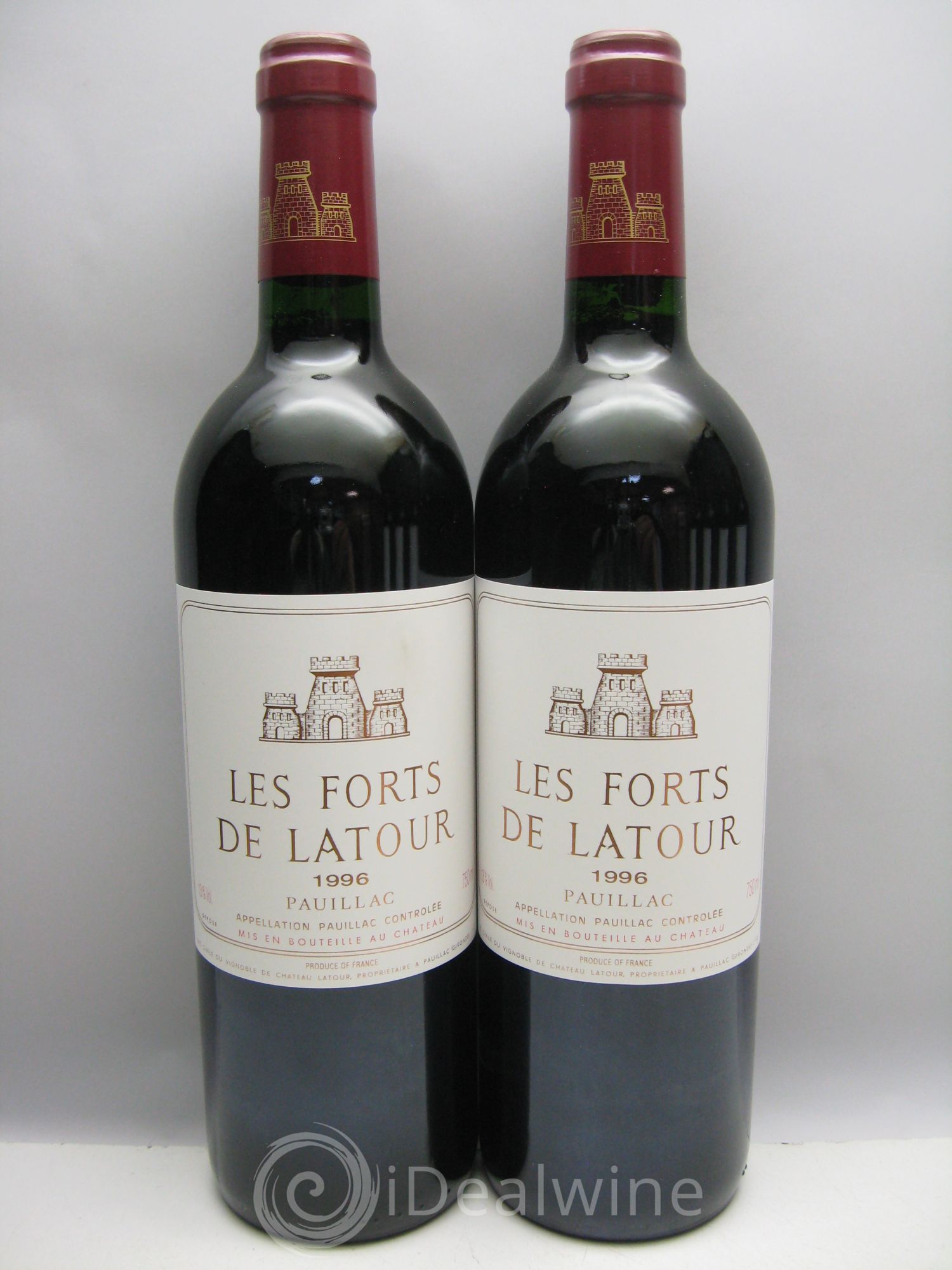 Les Forts de Latour Second Vin CBO sans couvercle 1996 - Lot de 6 bouteilles - 0