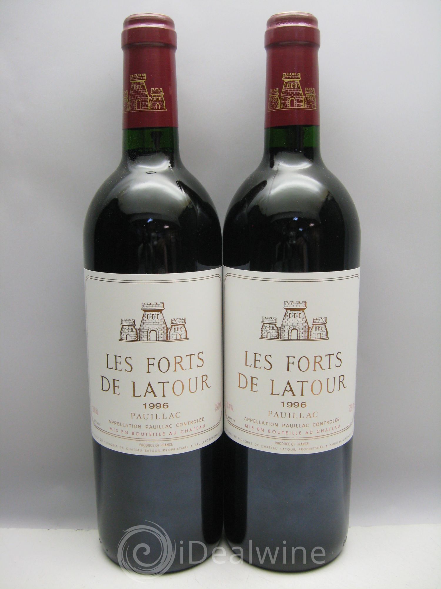 Les Forts de Latour Second Vin CBO sans couvercle 1996 - Lot de 6 bouteilles - 2