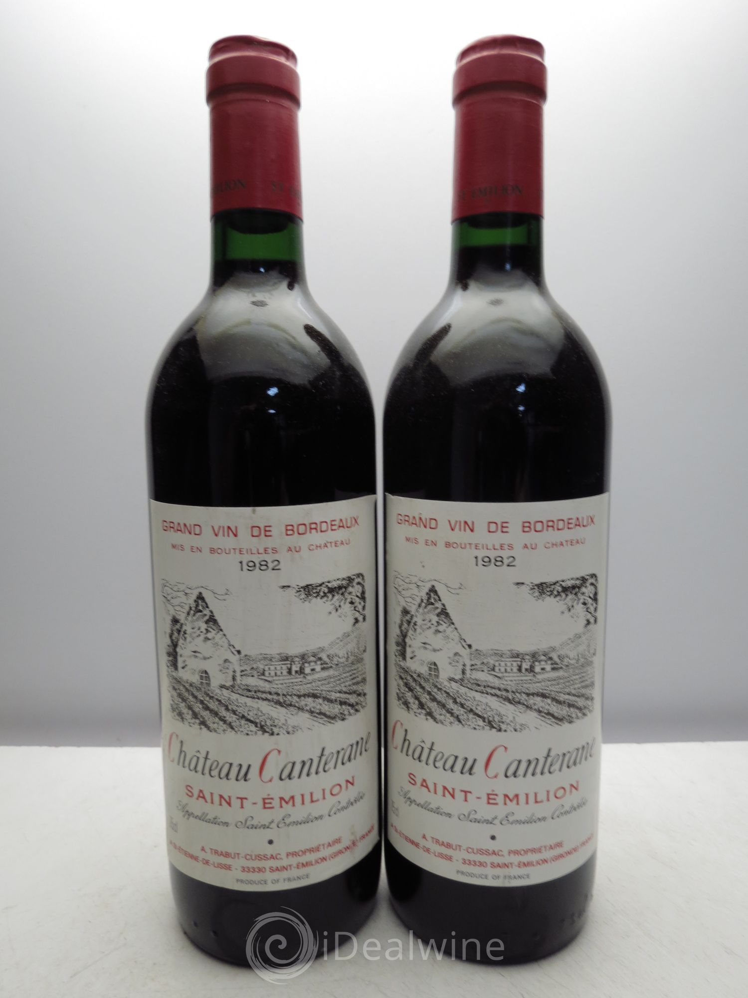 Saint-Émilion Château Canterane 1982 - Posten von 2 Flaschen - 0