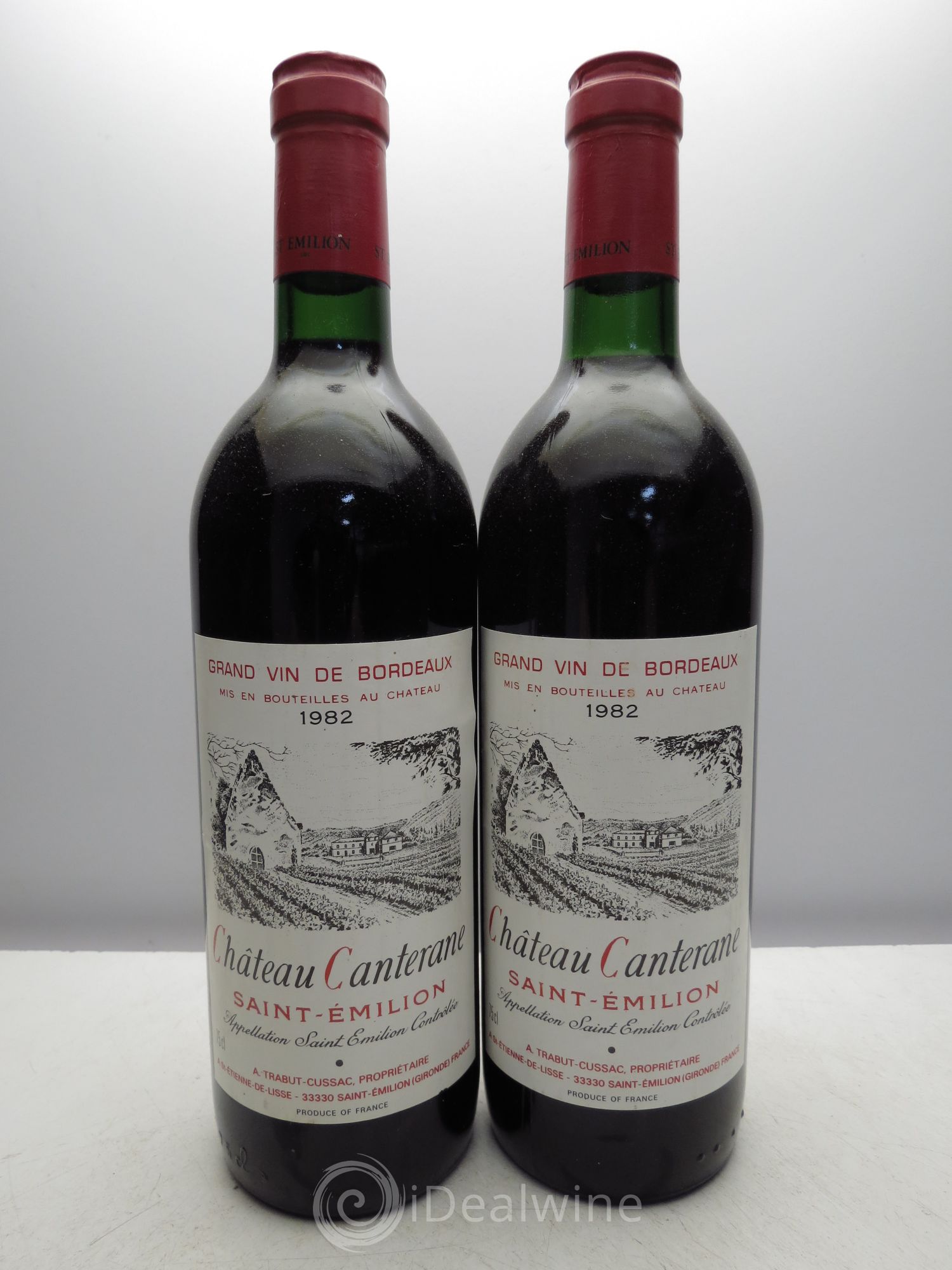 Saint-Émilion Château Canterane 1982 - Posten von 2 Flaschen - 0