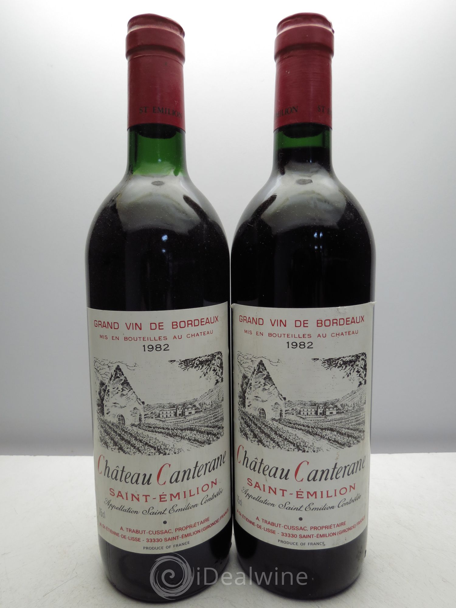 Saint-Émilion Château Canterane 1982 - Posten von 2 Flaschen - 0