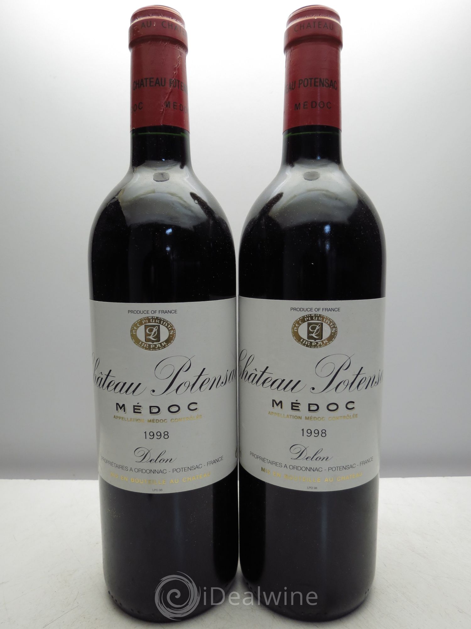 Château Potensac 1998 - Lot de 2 bouteilles - 0