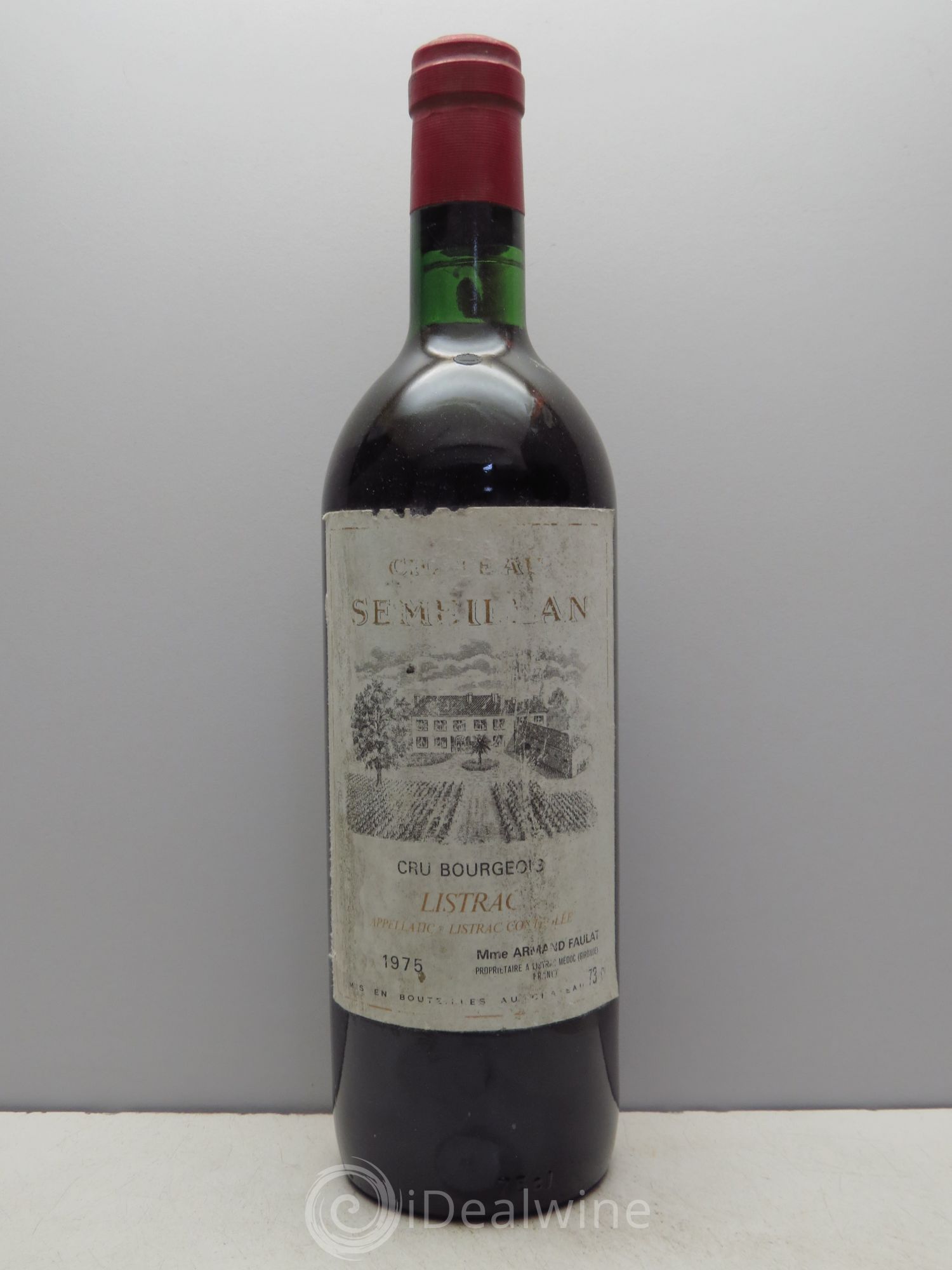 Listrac Château Semeillan (sans prix de réserve / no reserve) 1975 - Posten von 1 Flasche - 0
