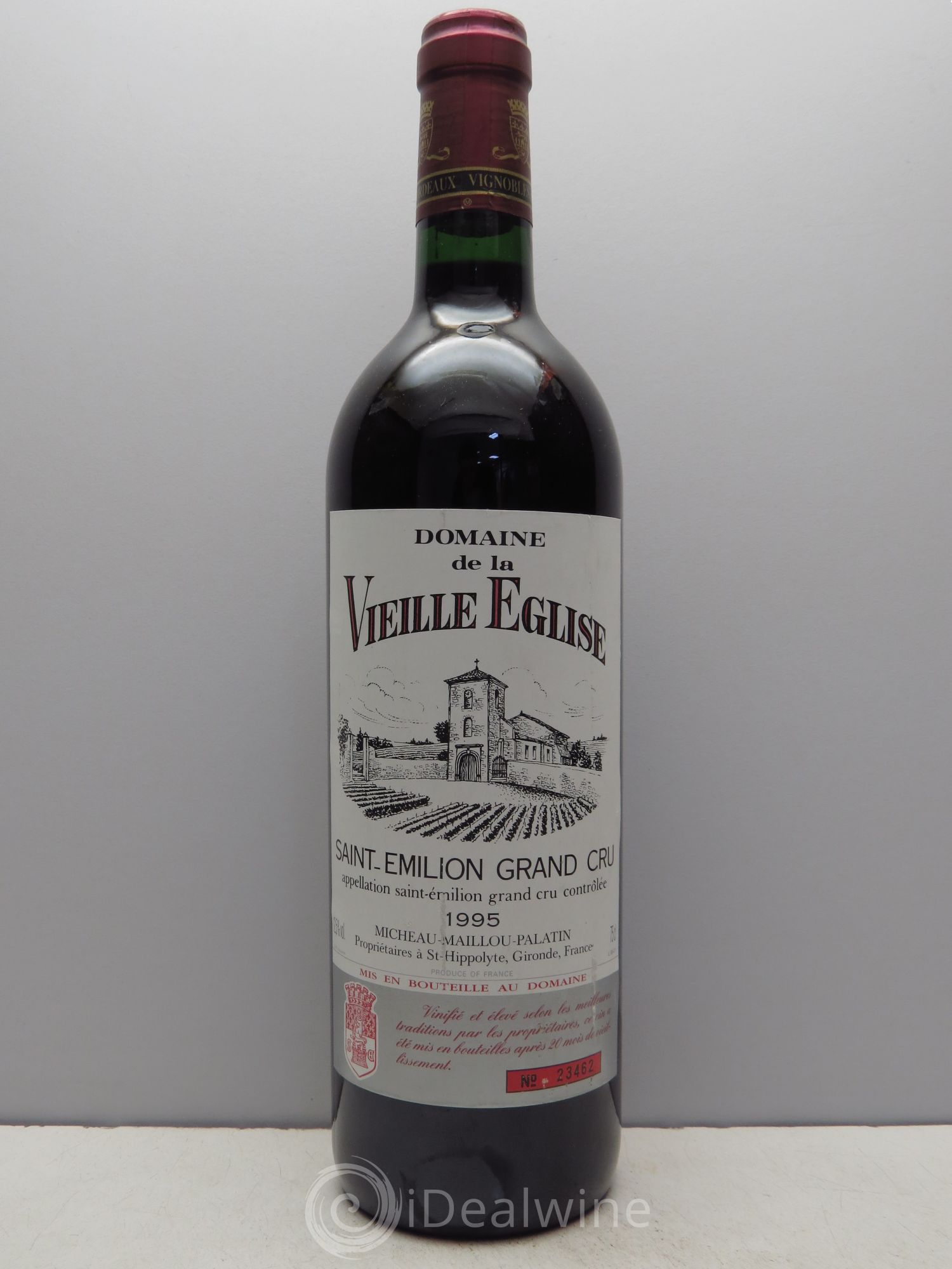 Saint-Émilion Domaine Vieille Eglise (sans prix de réserve / no reserve) 1995 - Posten von 1 Flasche - 0