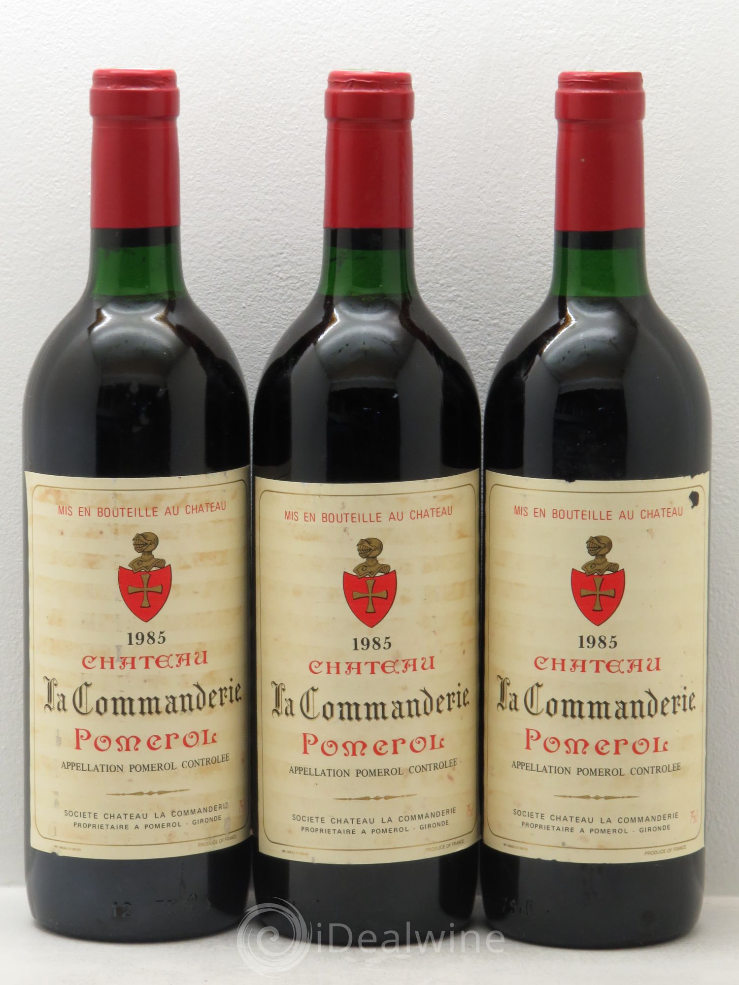 Château la Commanderie 1985 - Lot de 3 bouteilles - 0