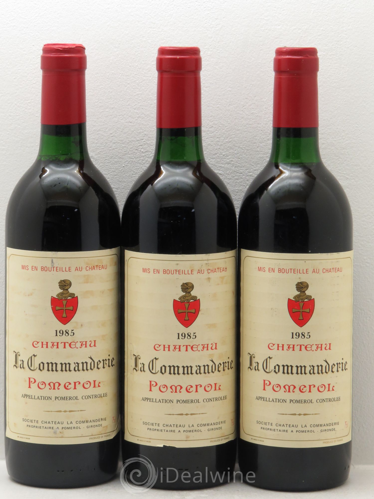 Château la Commanderie 1985 - Lot de 3 bouteilles - 0